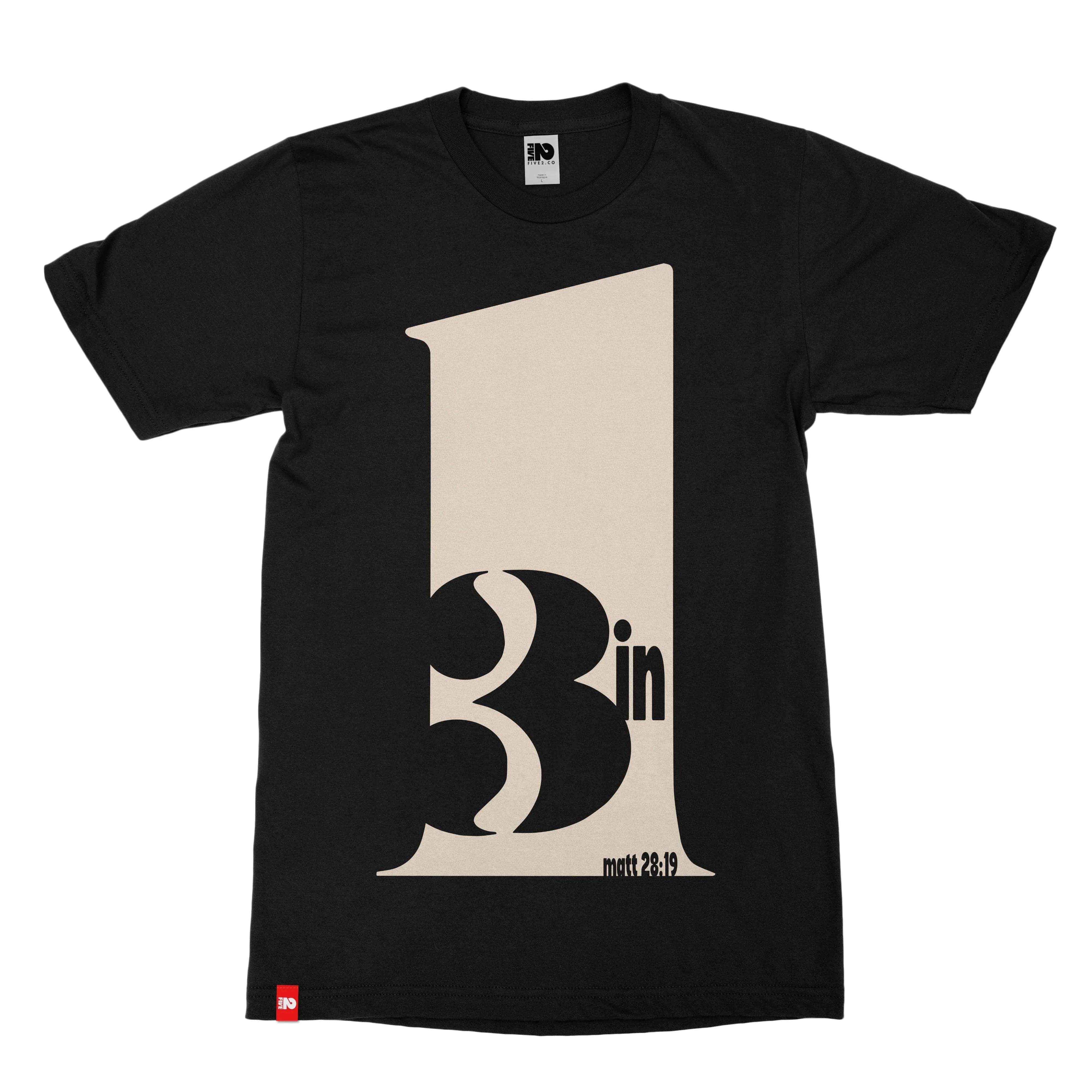 3 in 1 Trinity Christian T-shirt - Christian Apparel by FIVE2