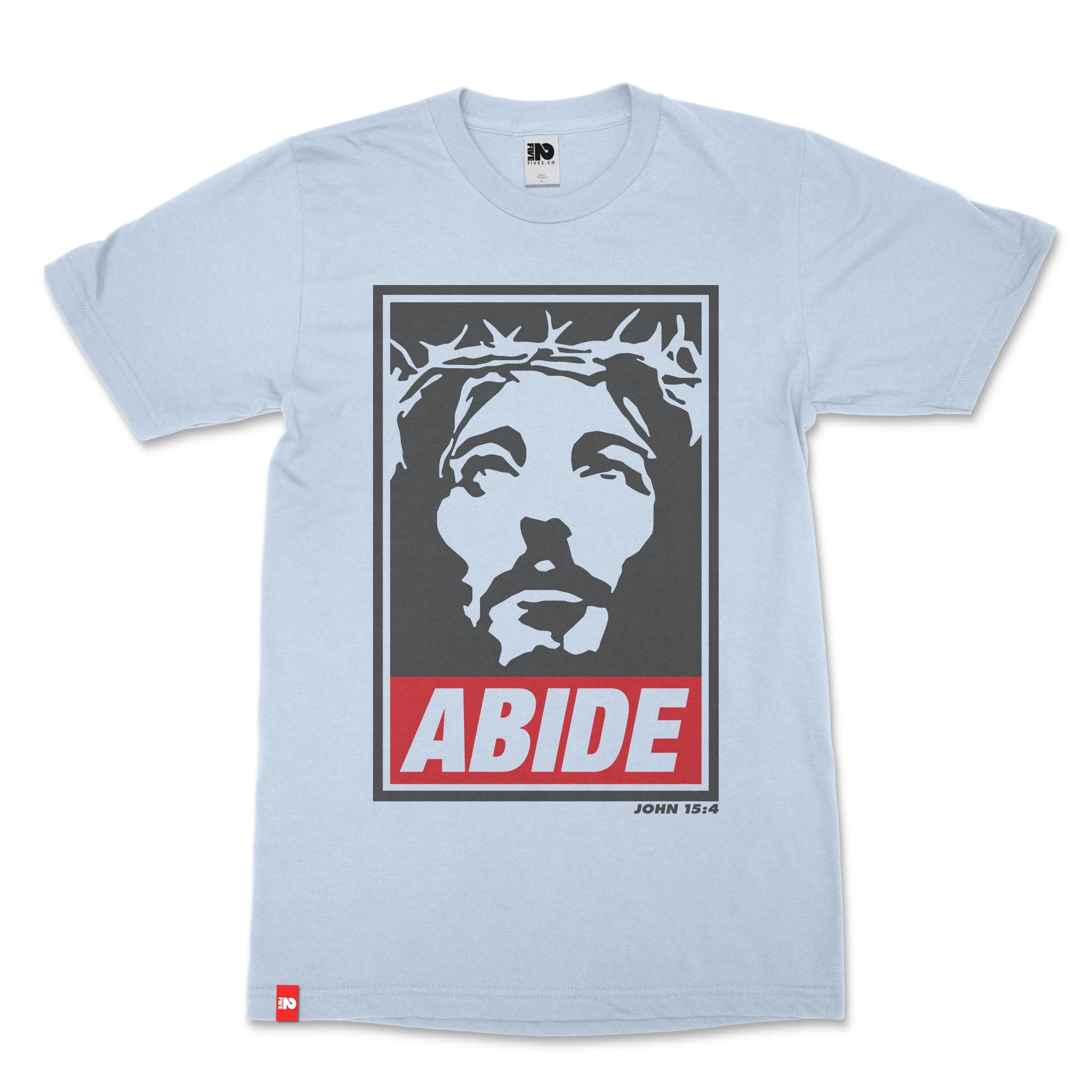 Abide Christian T-shirt - Christian Apparel by FIVE2