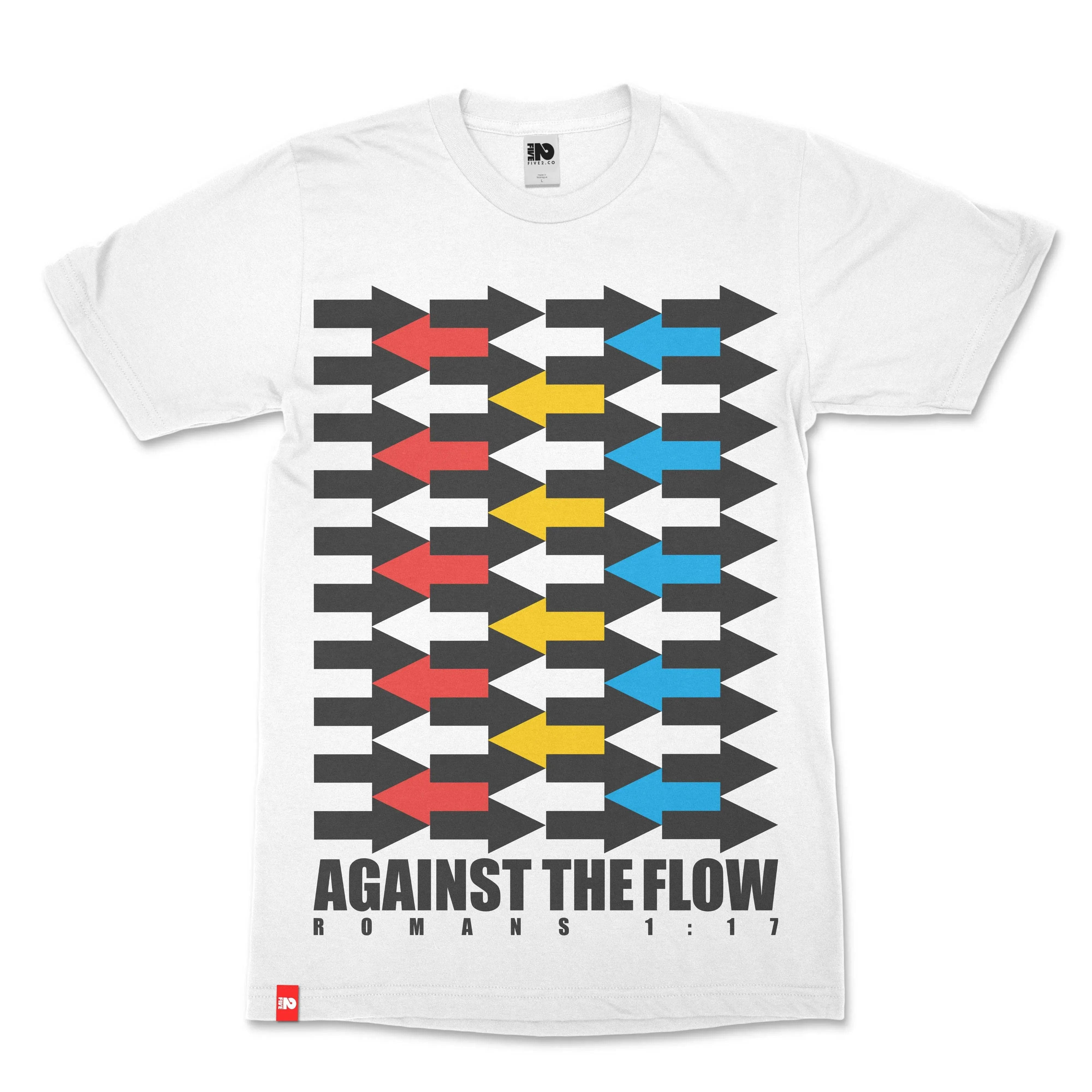 Against the Flow Christian T-shirt - Christian Apparel by FIVE2
