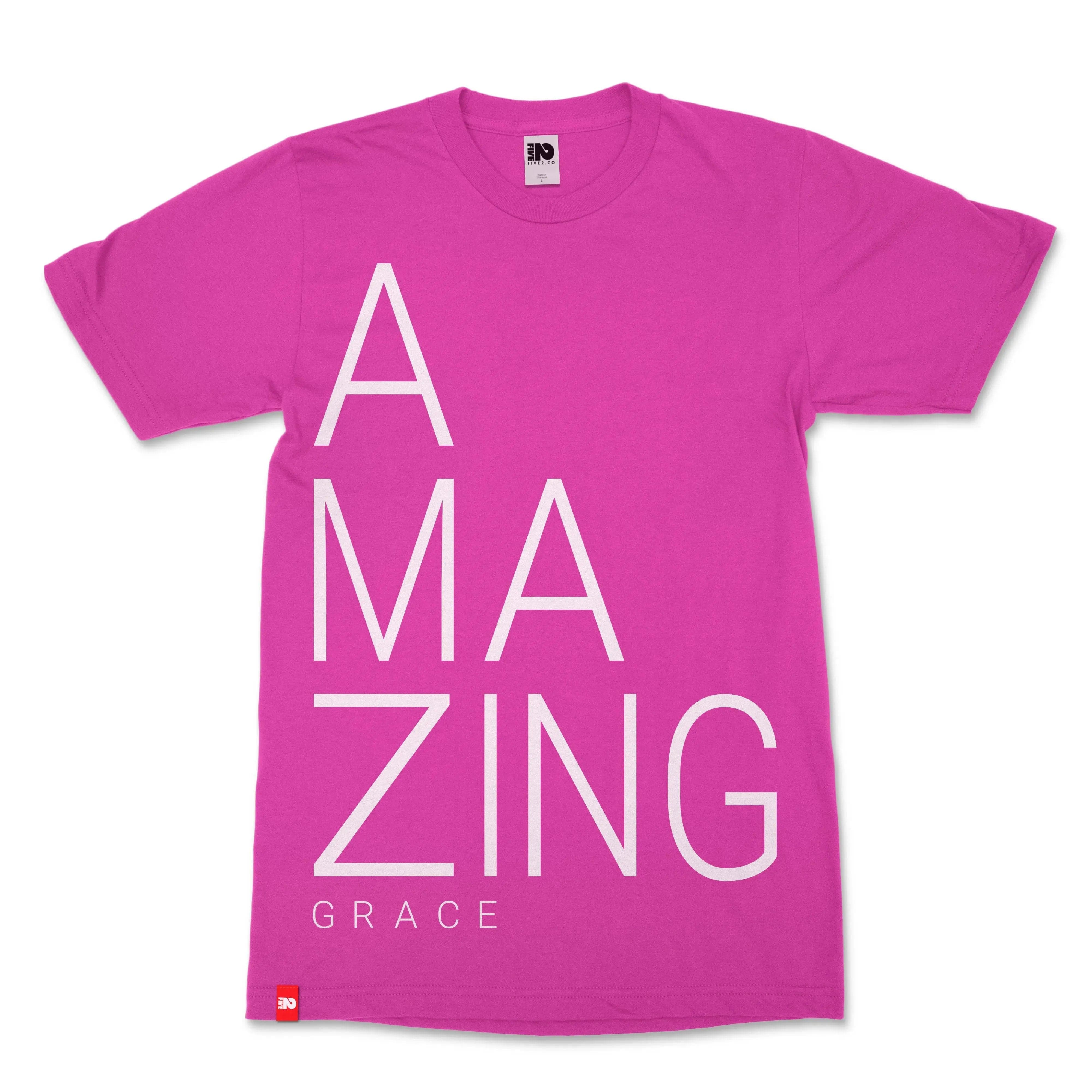 Amazing Grace Christian T-shirt - Christian Apparel by FIVE2