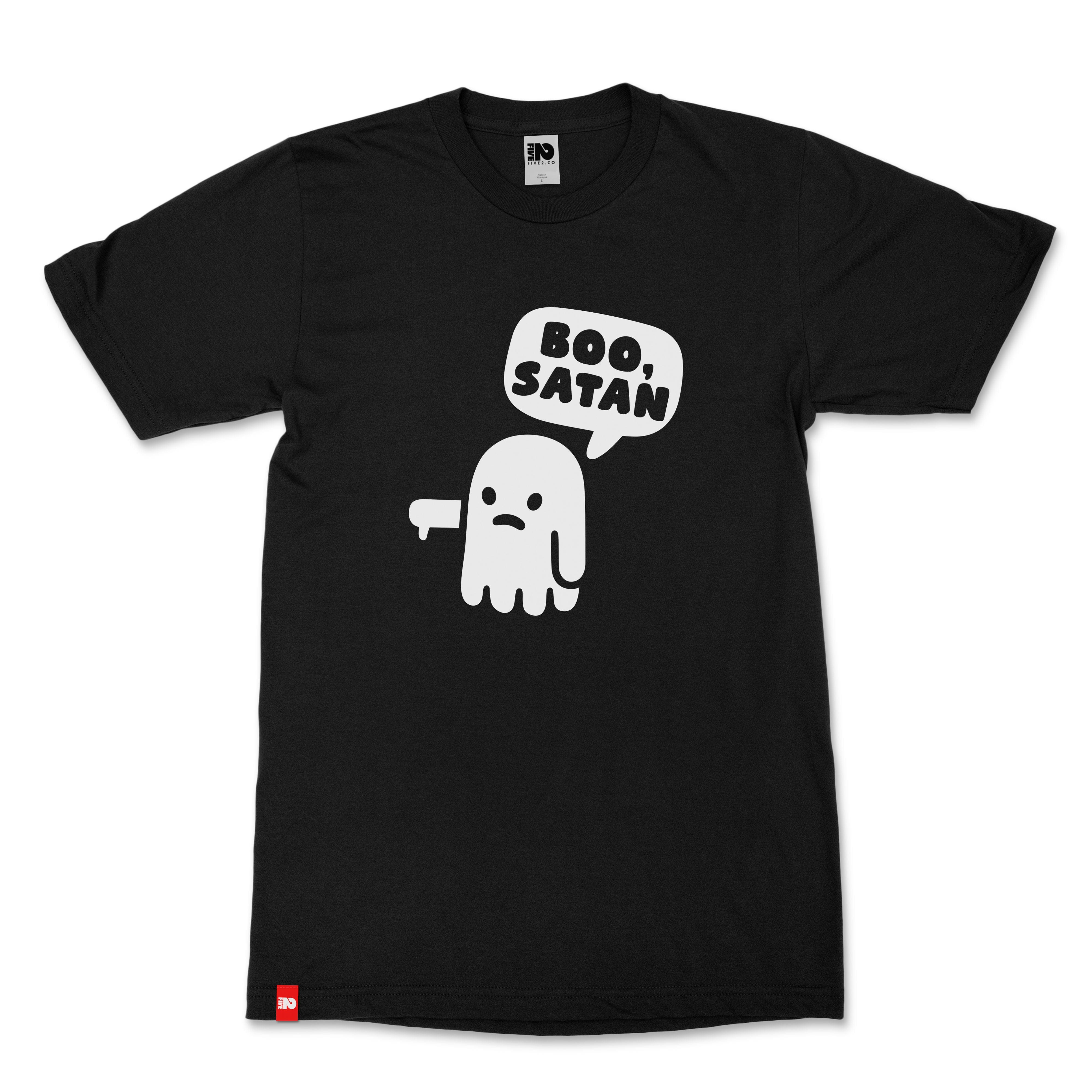 Boo, Satan Christian T-Shirt - Christian Apparel by FIVE2