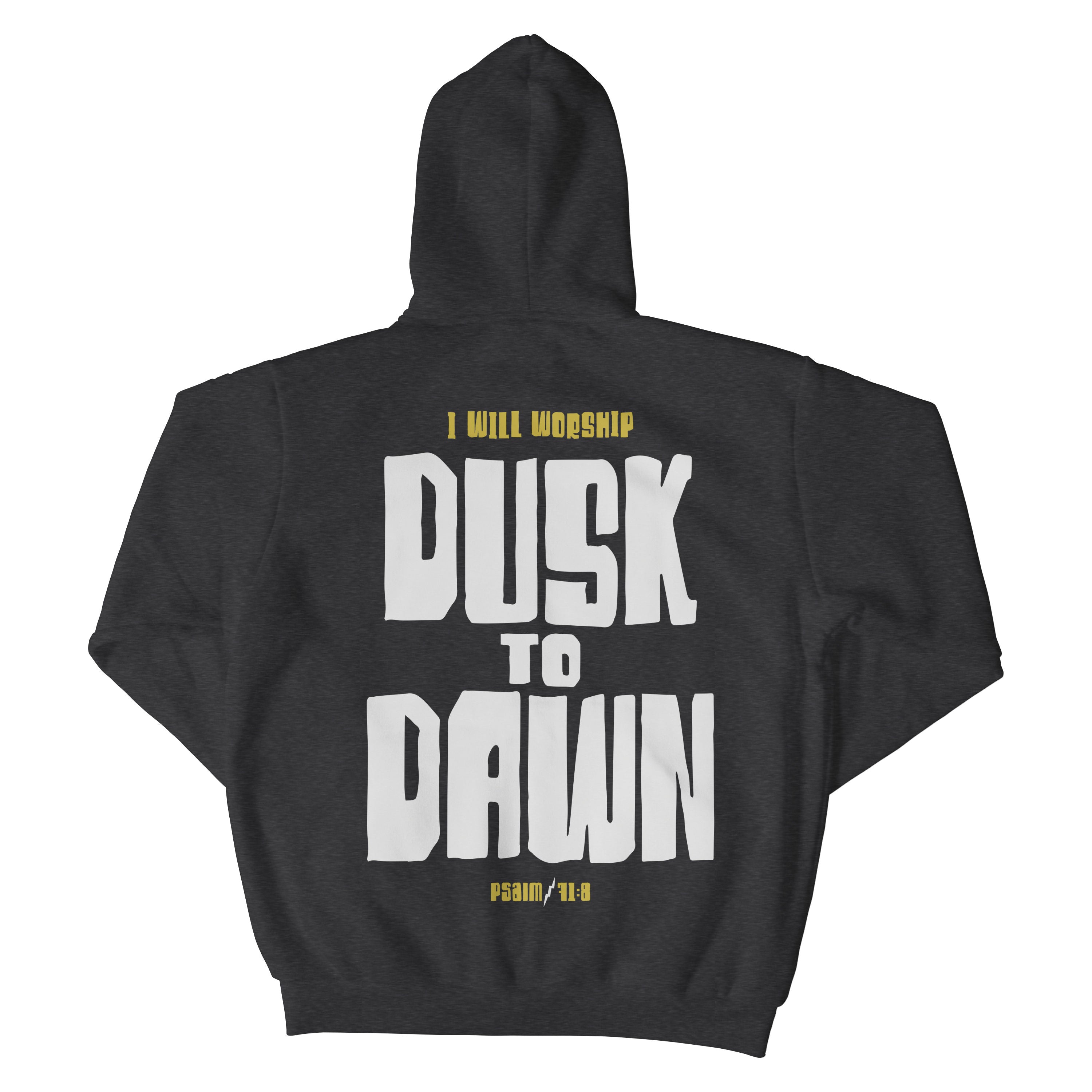 Worship Dusk to Dawn Christian Hoodie - Christian Apparel by FIVE2