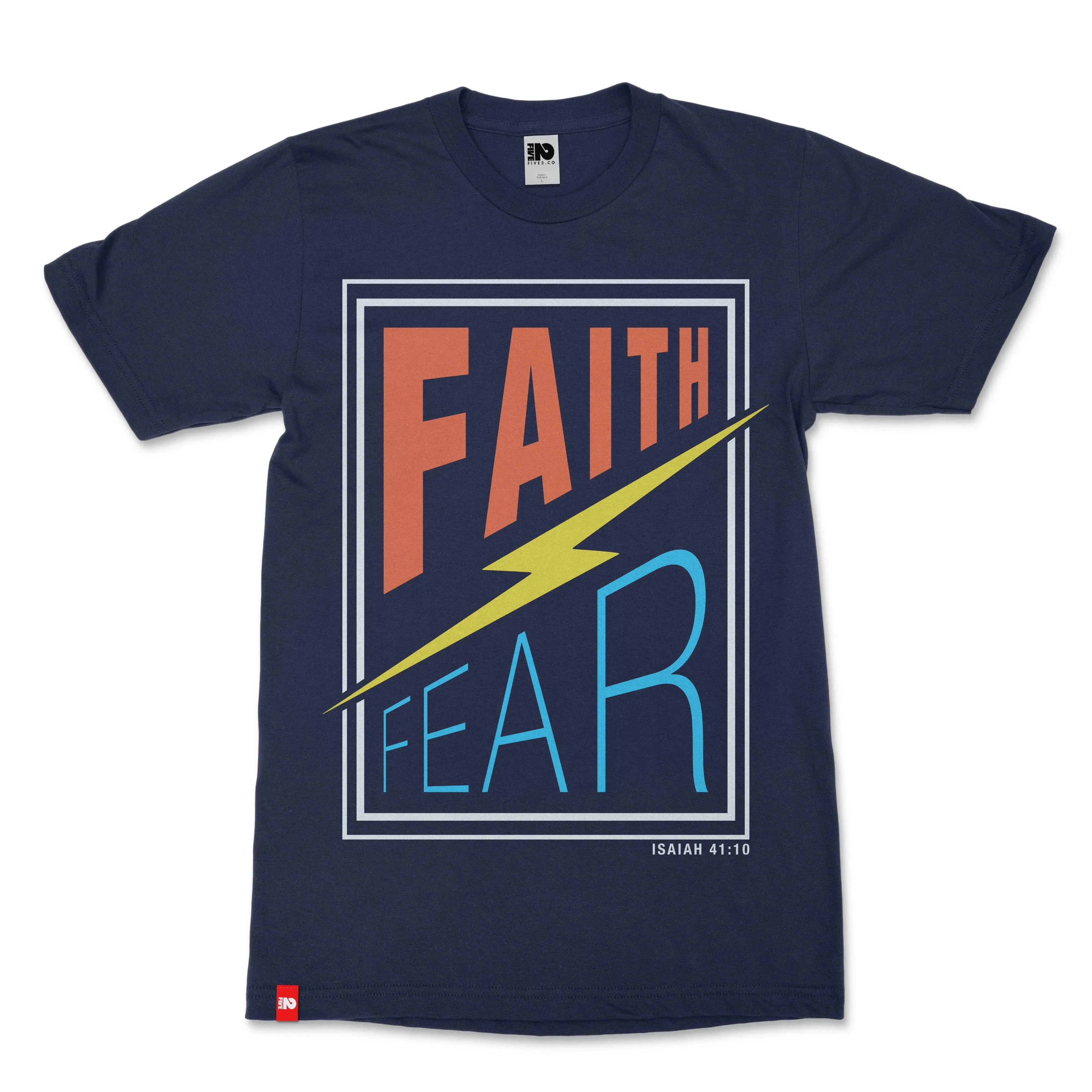 Faith Over Fear Christian T-shirt - Christian Apparel by FIVE2