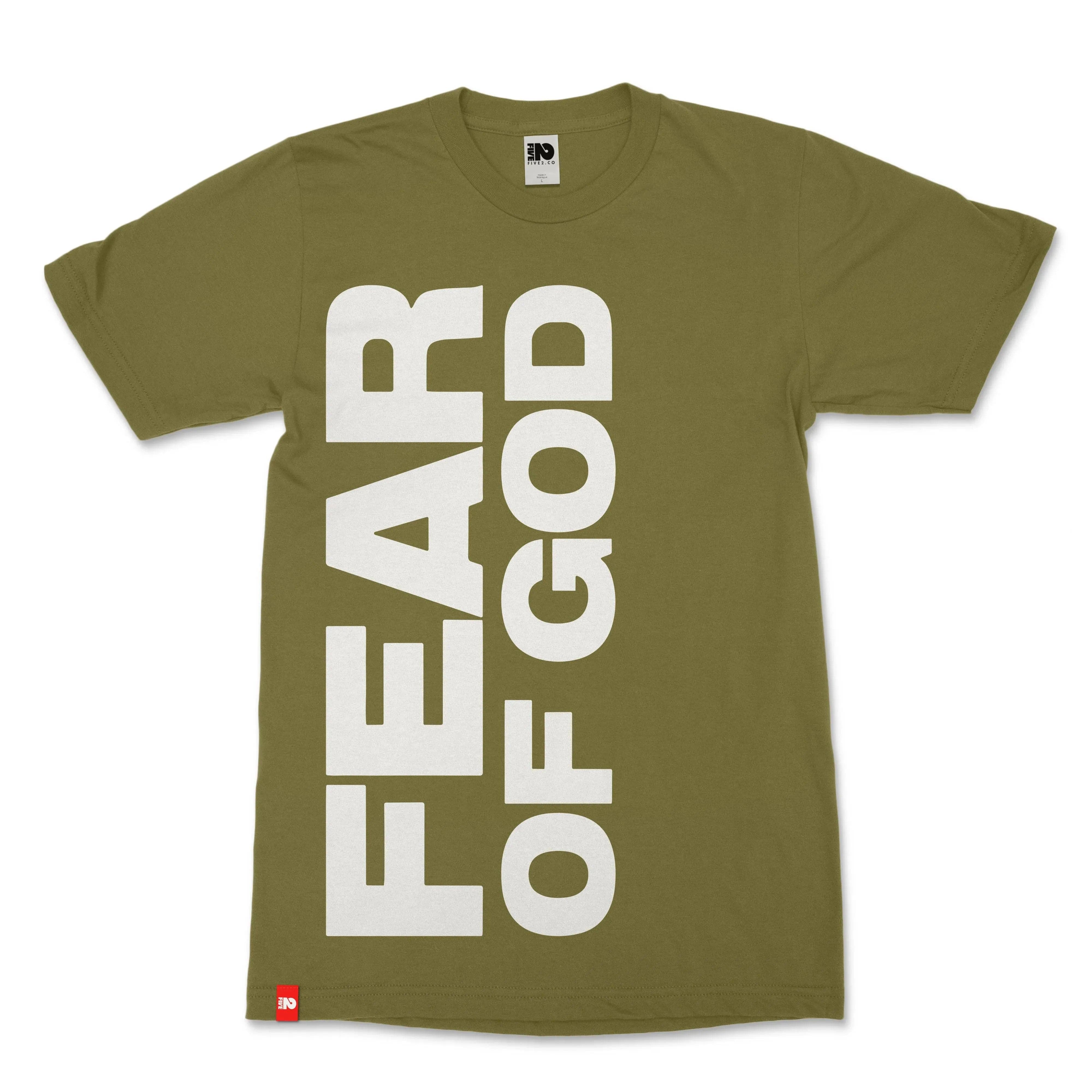 Fear of God Christian T-shirt - Christian Apparel by FIVE2