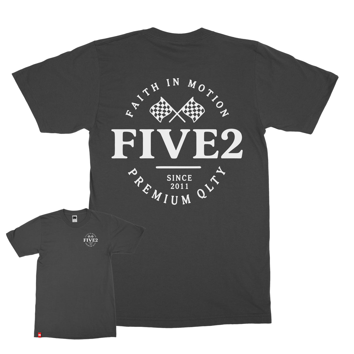 FIVE2 Checkered Flag Tee - Christian Apparel by FIVE2