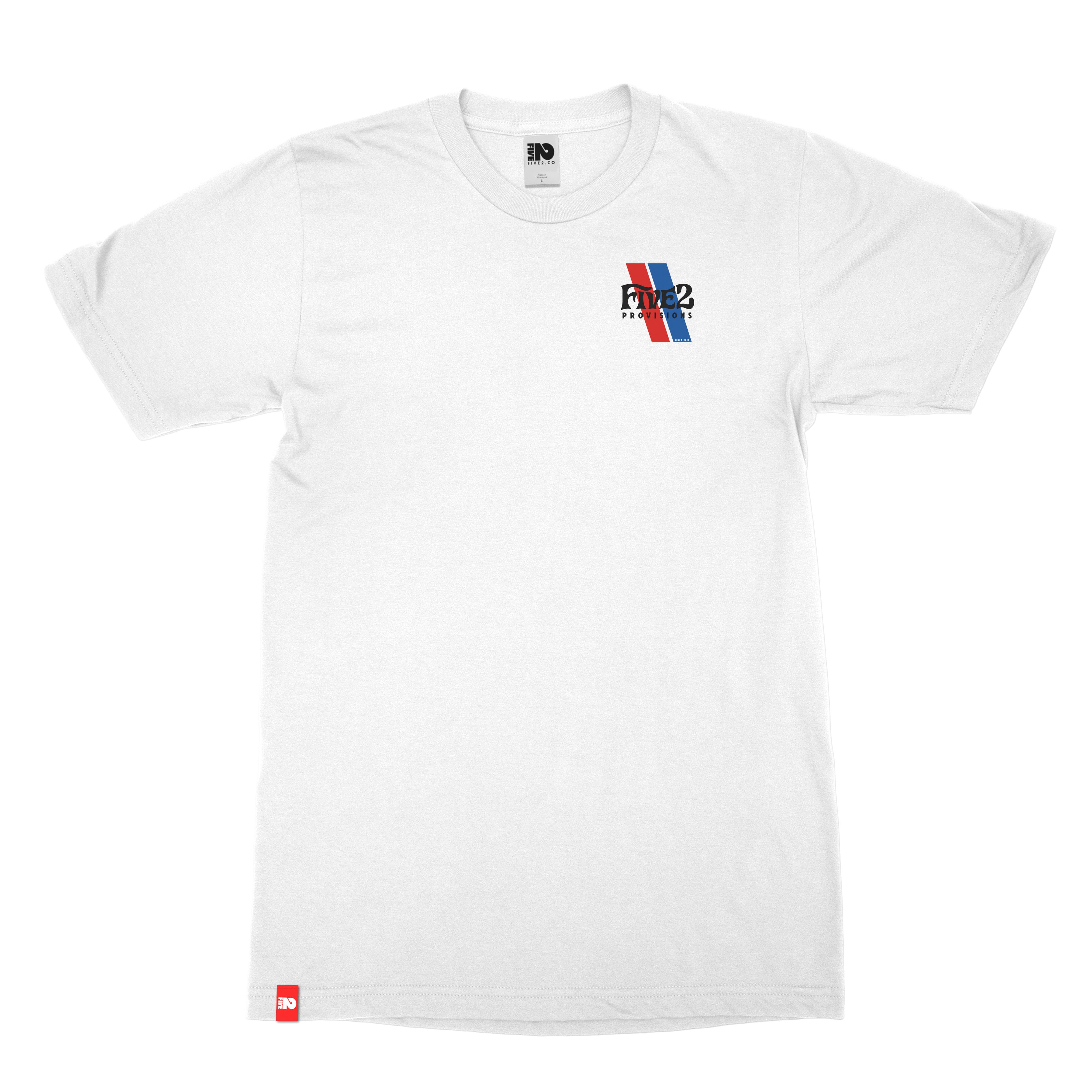 FIVE2 Diagonal Race Stripes Tee - Christian Apparel by FIVE2
