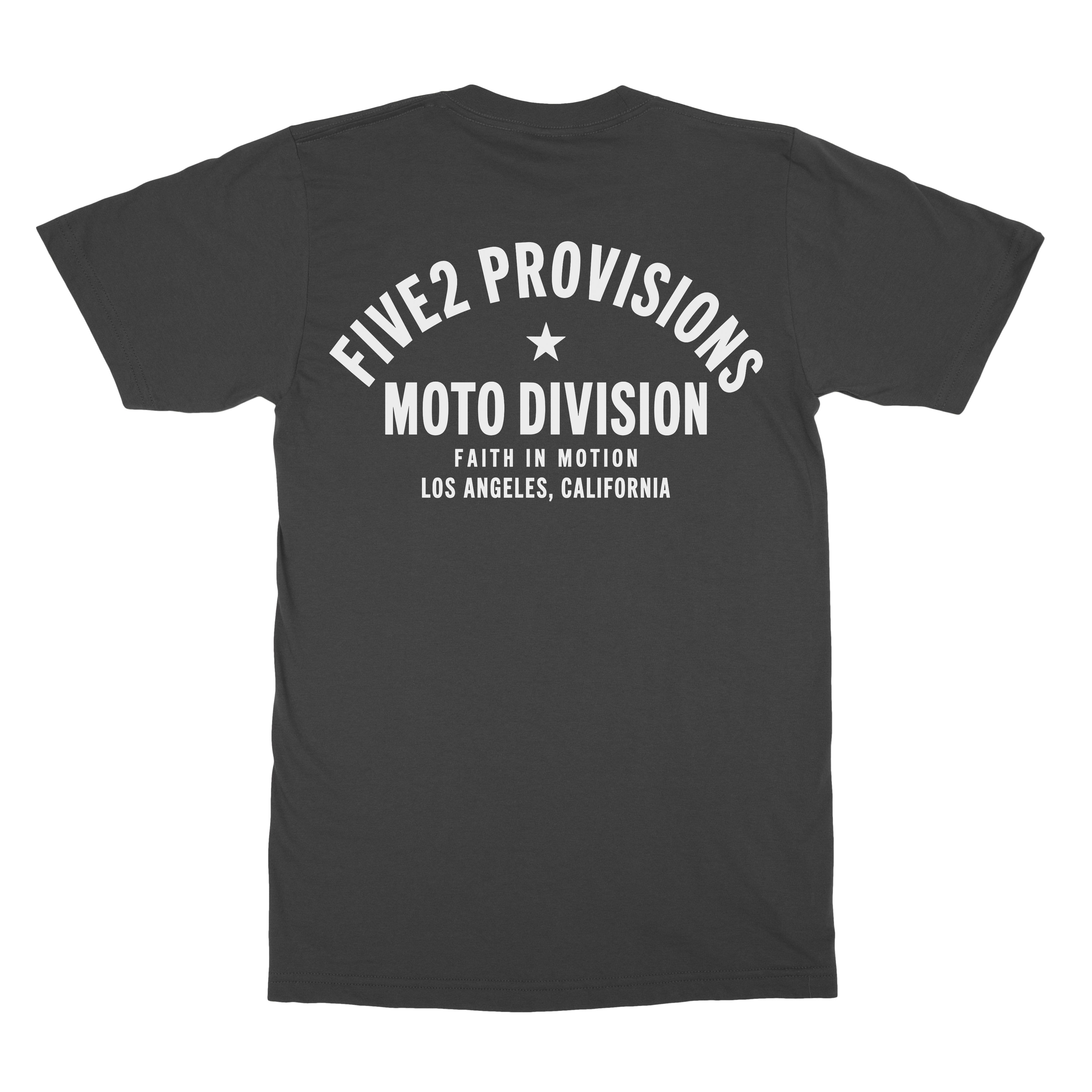 FIVE2 Moto Shield Tee - Christian Apparel by FIVE2