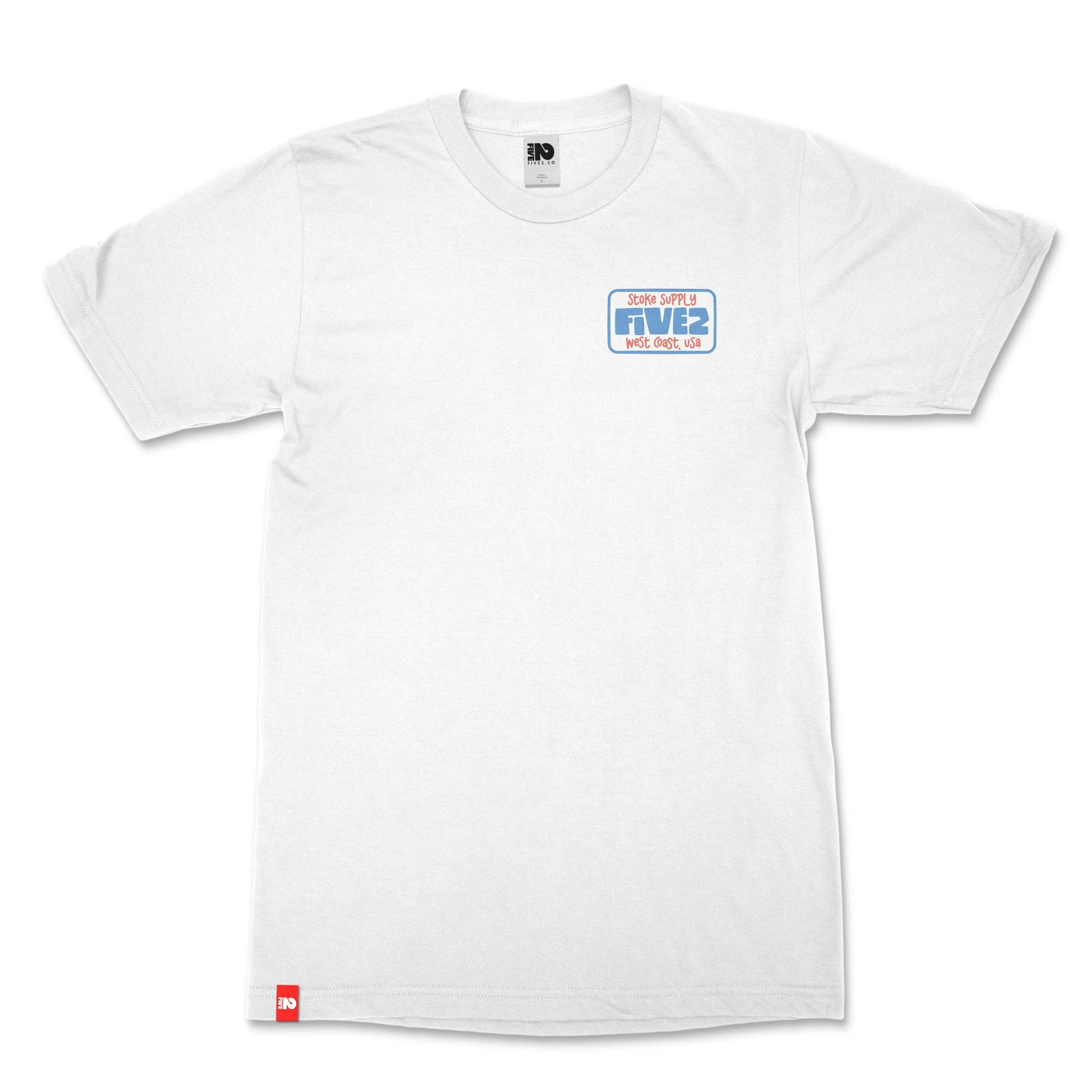 FIVE2 Stoke Supply Christian Surf T-shirt in White - Christian Apparel by FIVE2