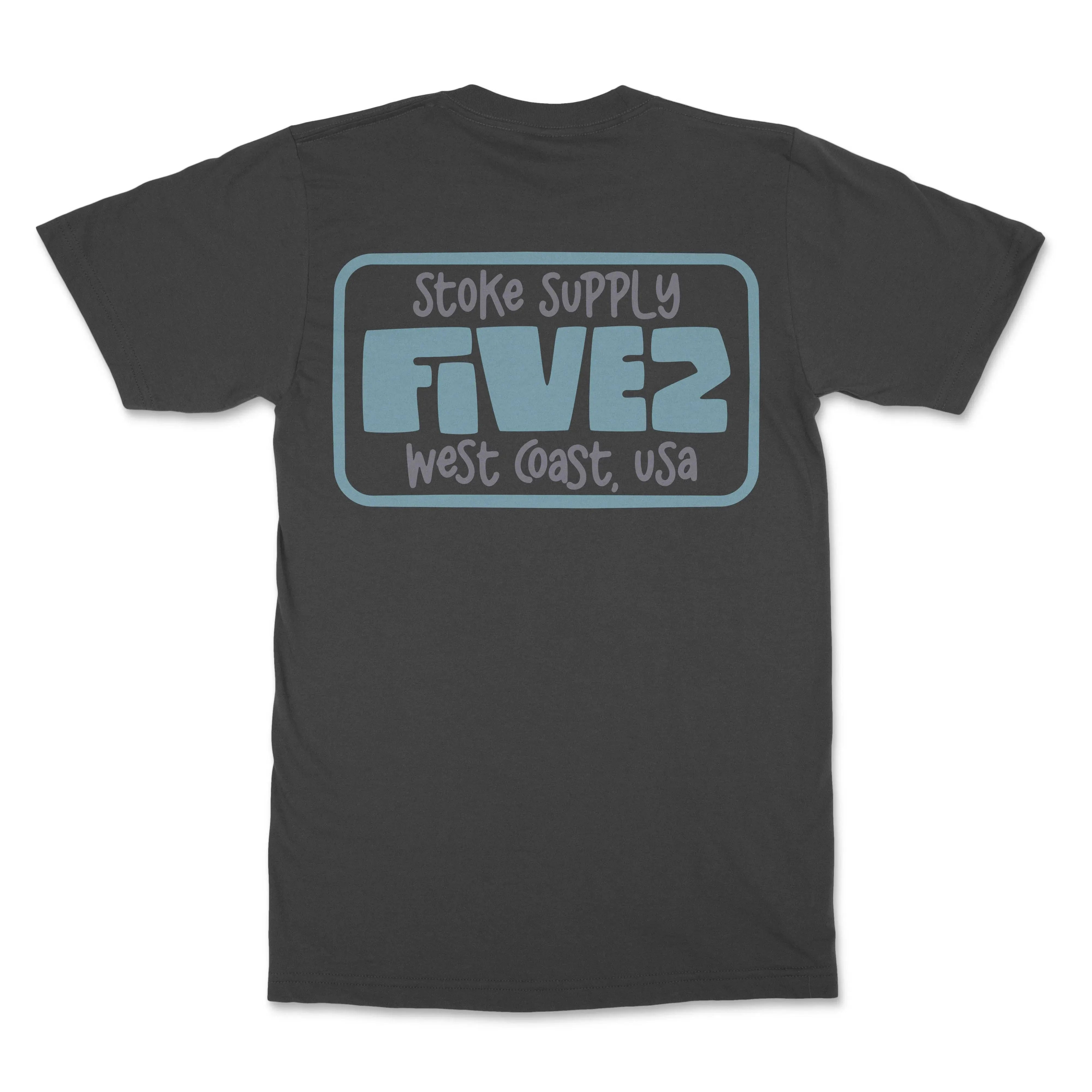FIVE2 Stoke Supply Christian Surf T-shirt in Black - Christian Apparel by FIVE2
