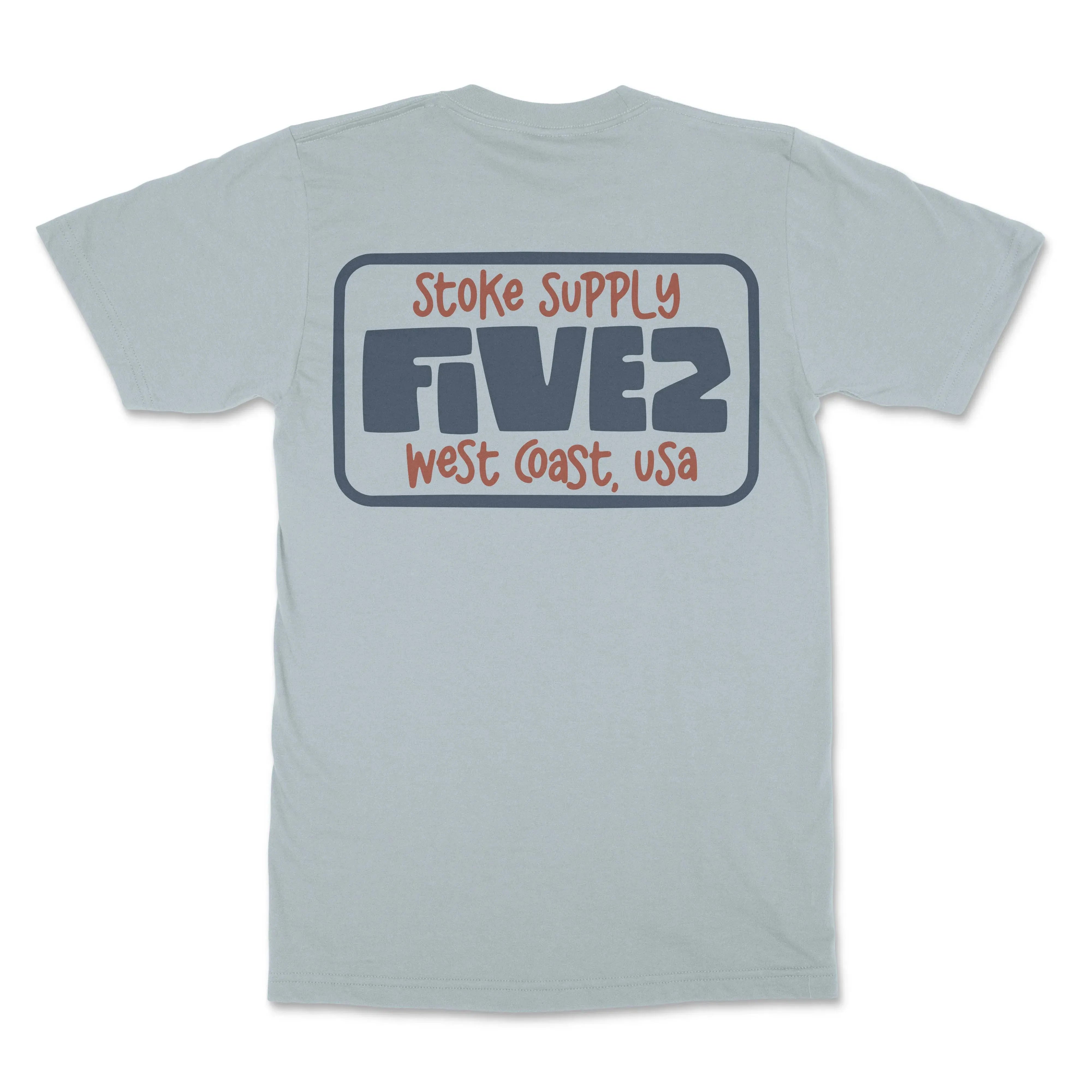 FIVE2 Stoke Supply Christian Surf T-shirt in Powder - Christian Apparel by FIVE2