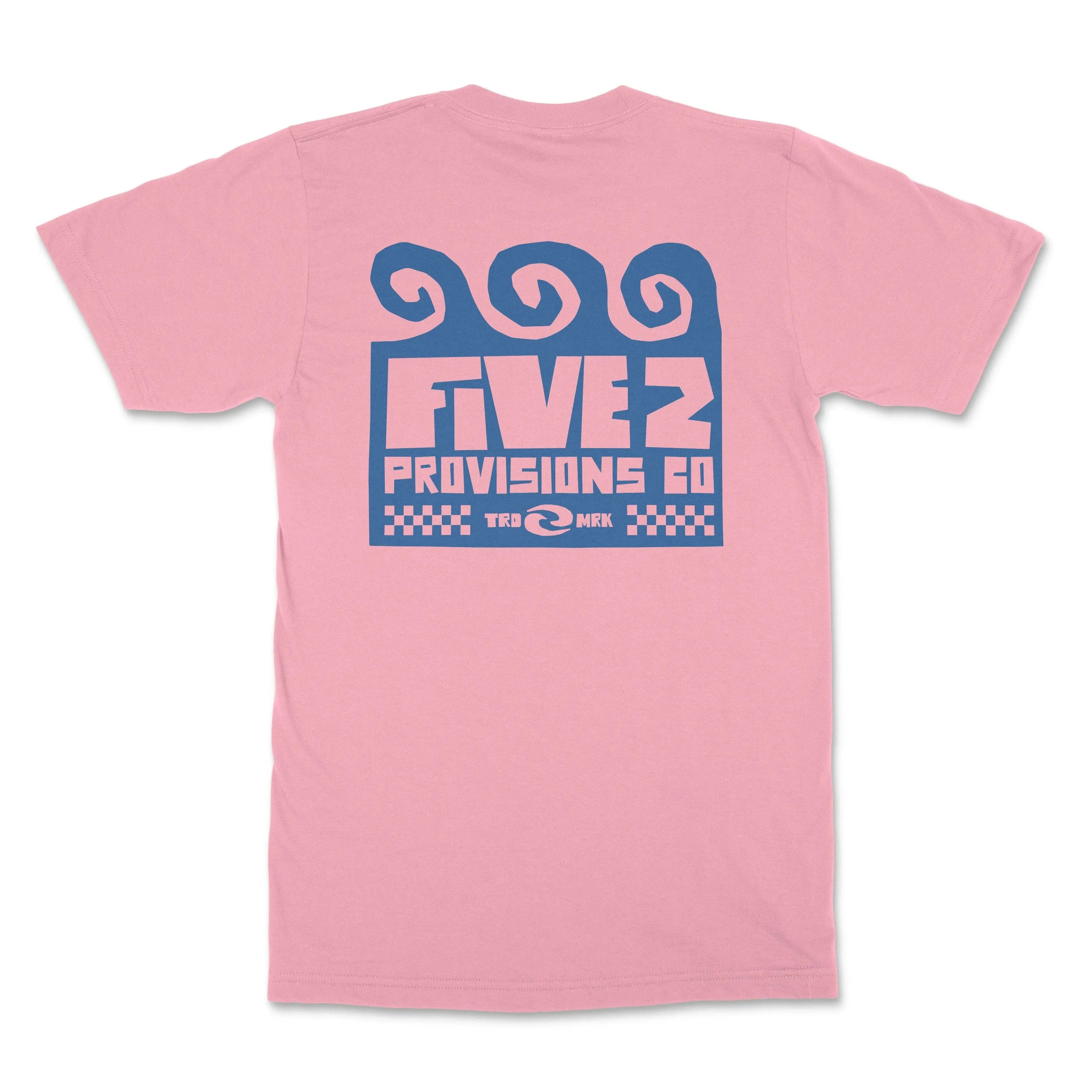 FIVE2 Wave Christian Surf T-shirt in Bubblegum - Christian Apparel by FIVE2