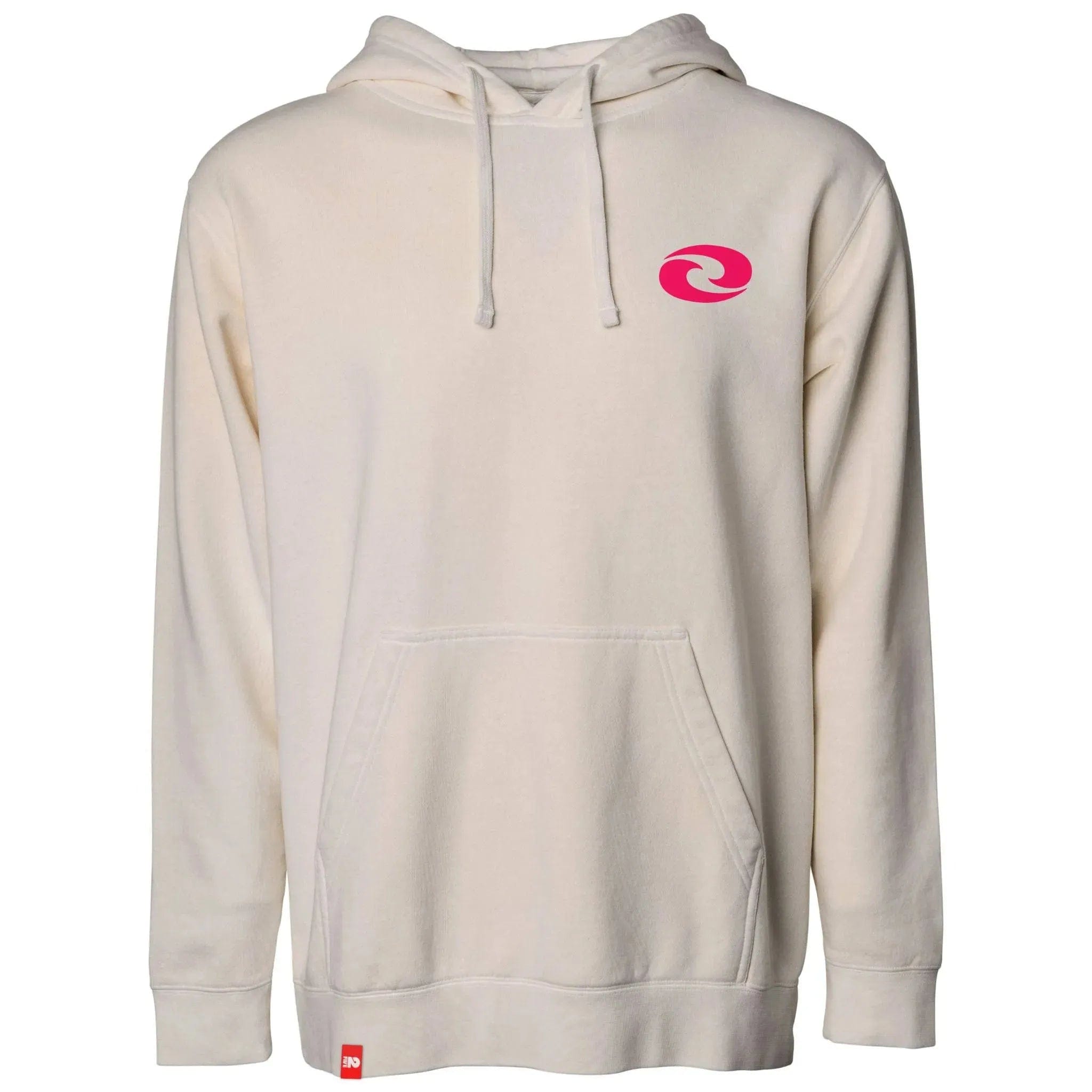 FIVE2 Wave Logo Christian Hoodie in Bone - Christian Apparel by FIVE2