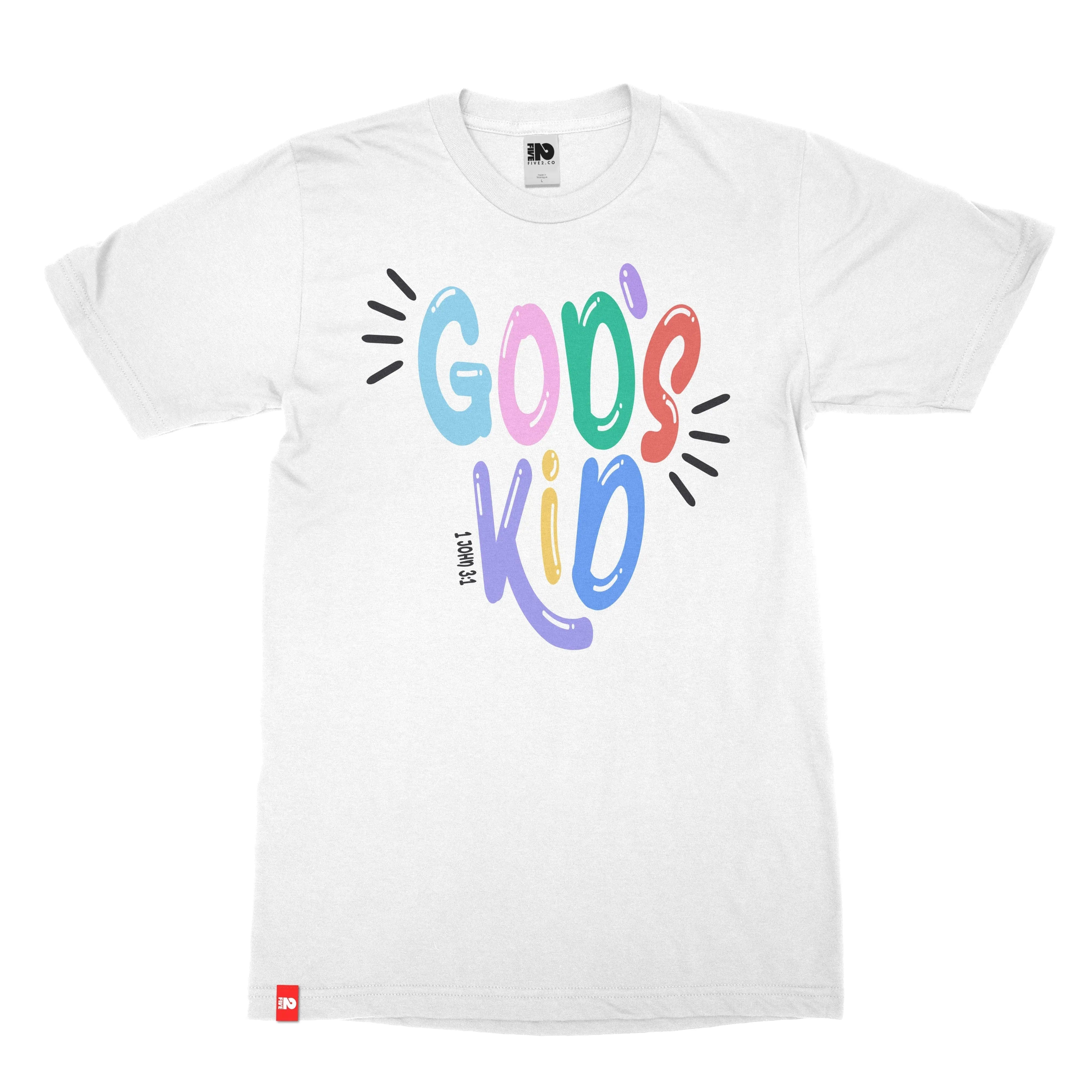 God's Kid Christian T-shirt - Christian Apparel by FIVE2