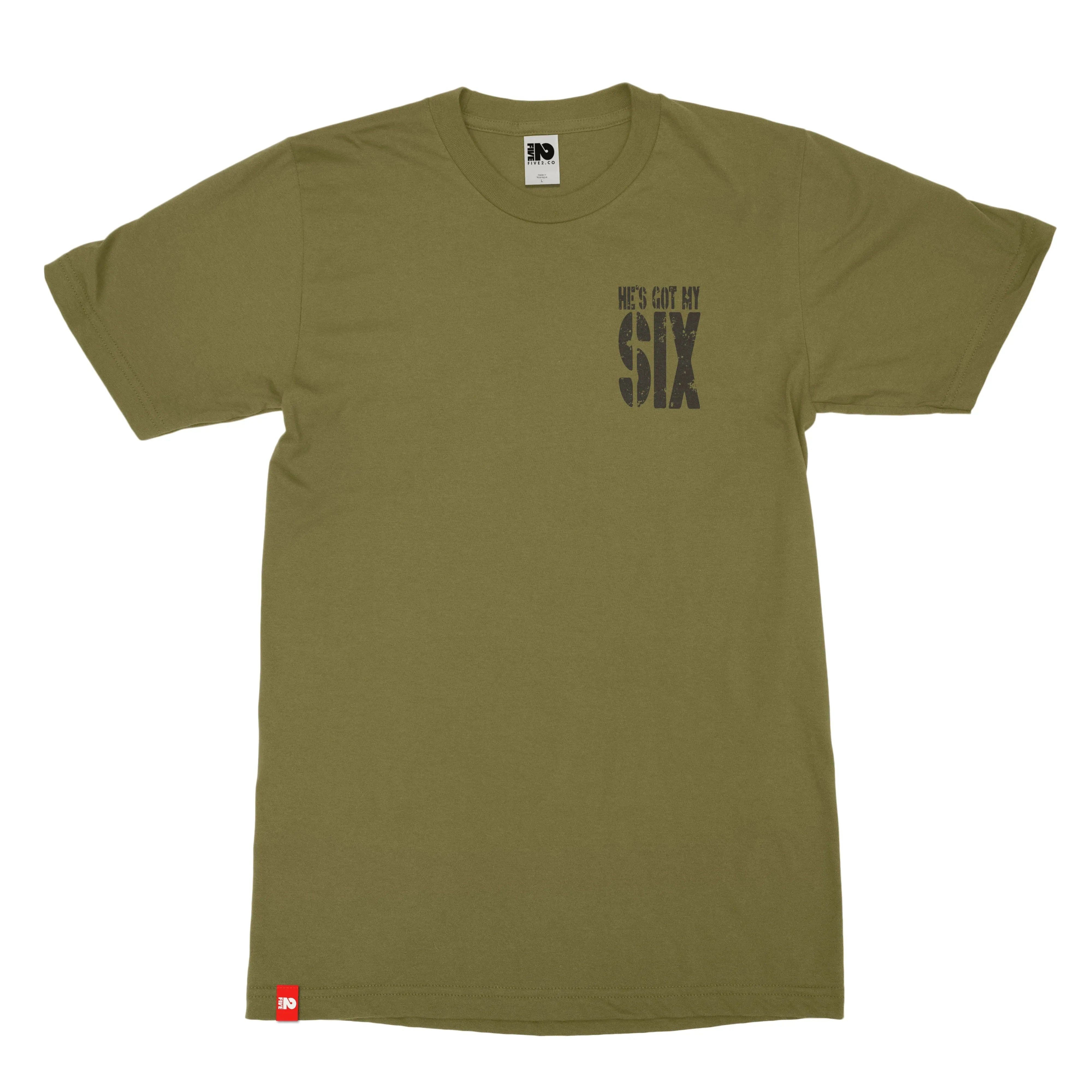 He's Got My Six Christian T-shirt - Christian Apparel by FIVE2