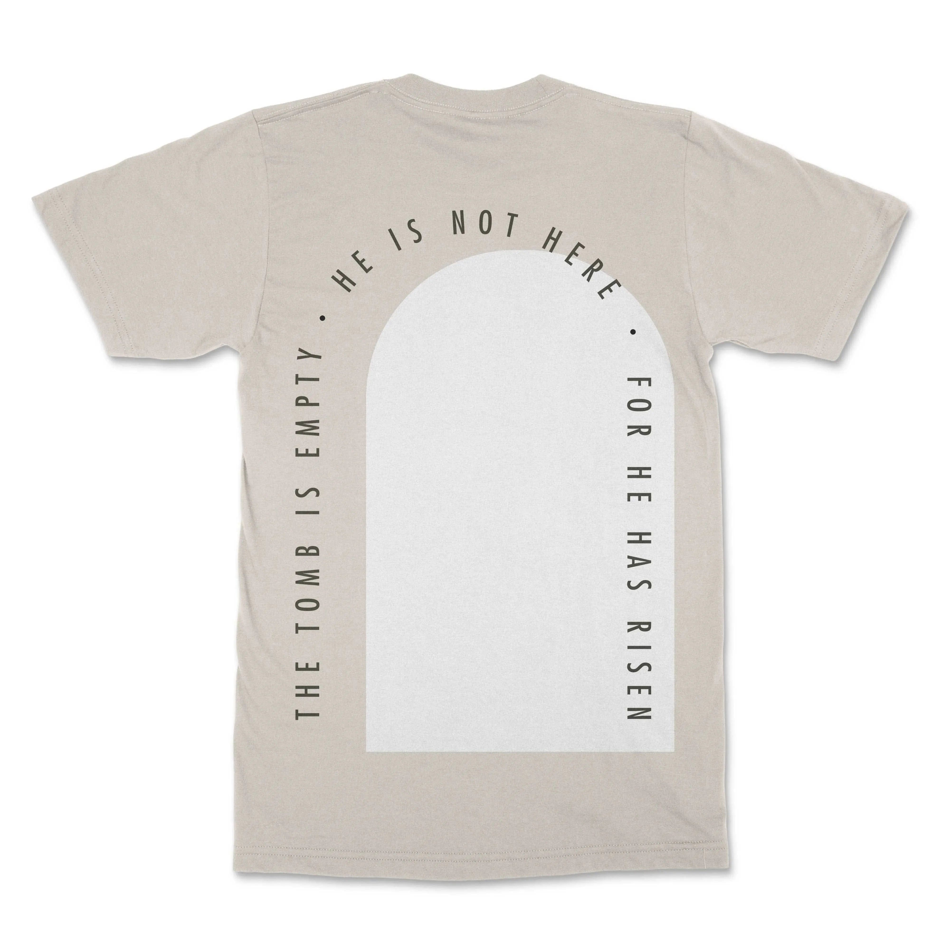 He is Not Here Christian T-shirt - Christian Apparel by FIVE2