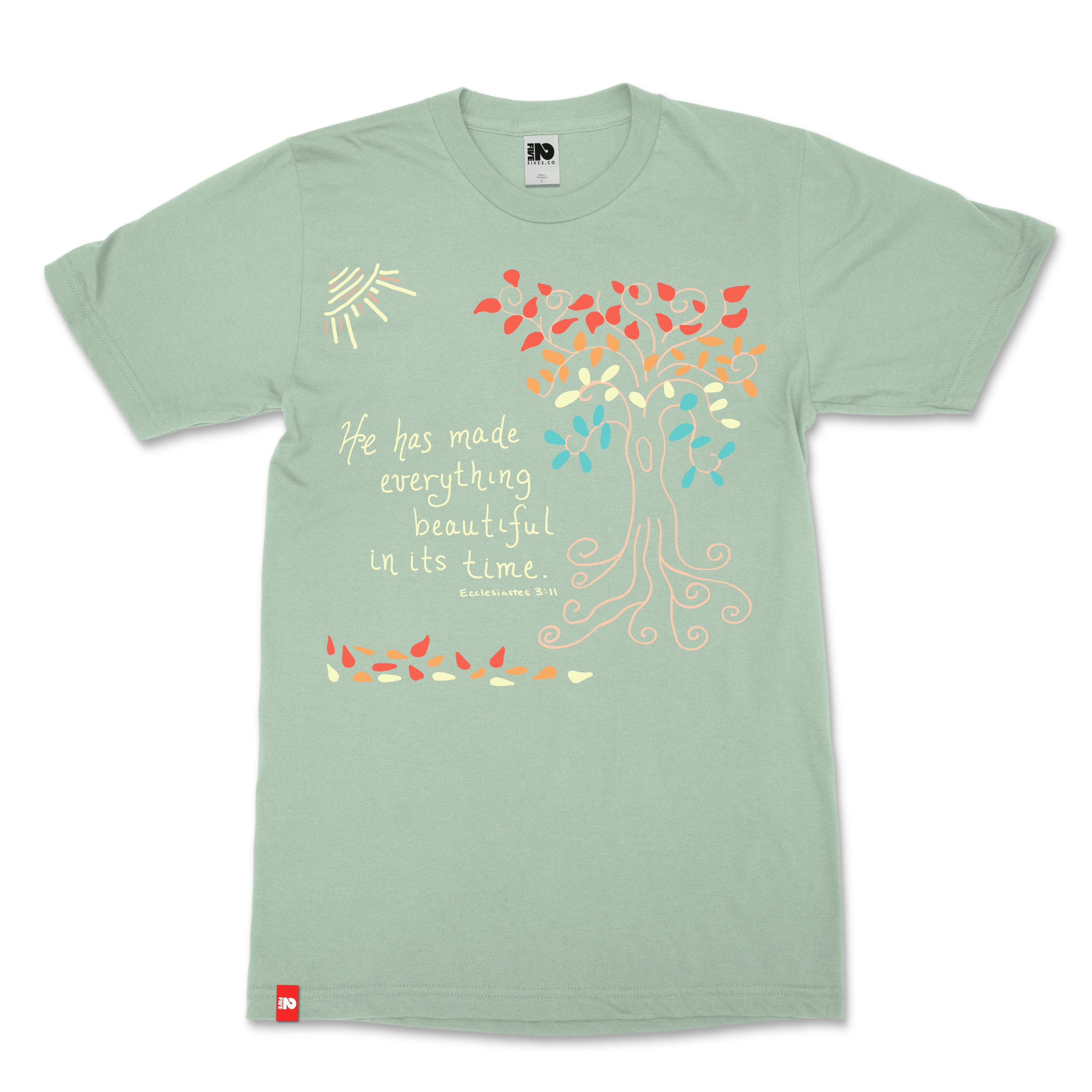 He Made Everything Beautiful Christian T-Shirt - Christian Apparel by FIVE2