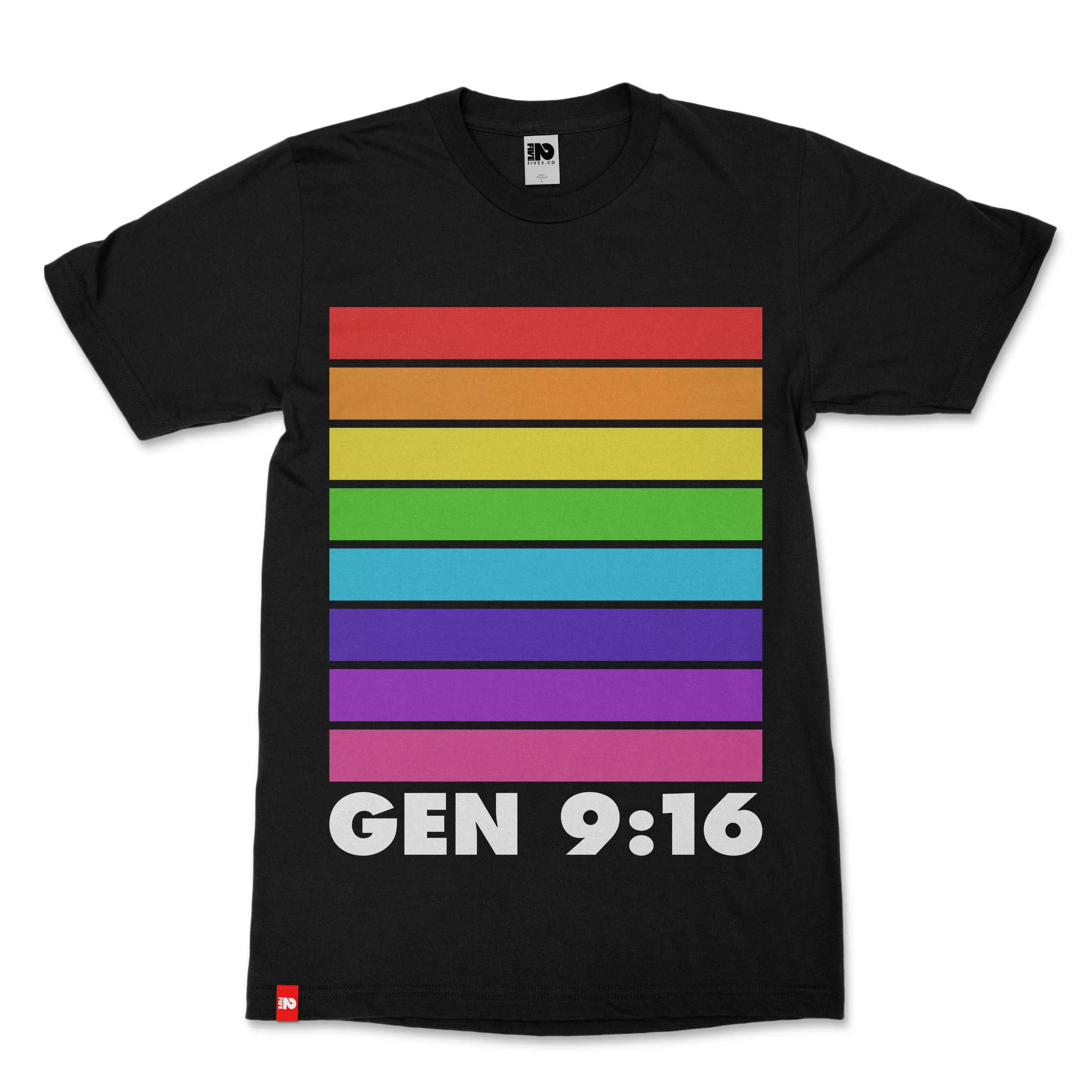 His Rainbow Christian T-shirt - Christian Apparel by FIVE2