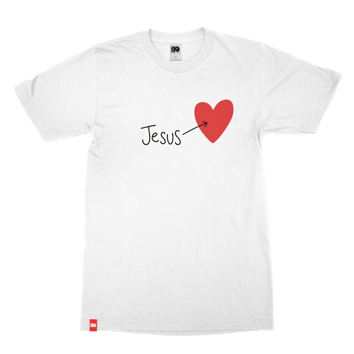 Jesus in My Heart Tee - Christian Apparel by FIVE2