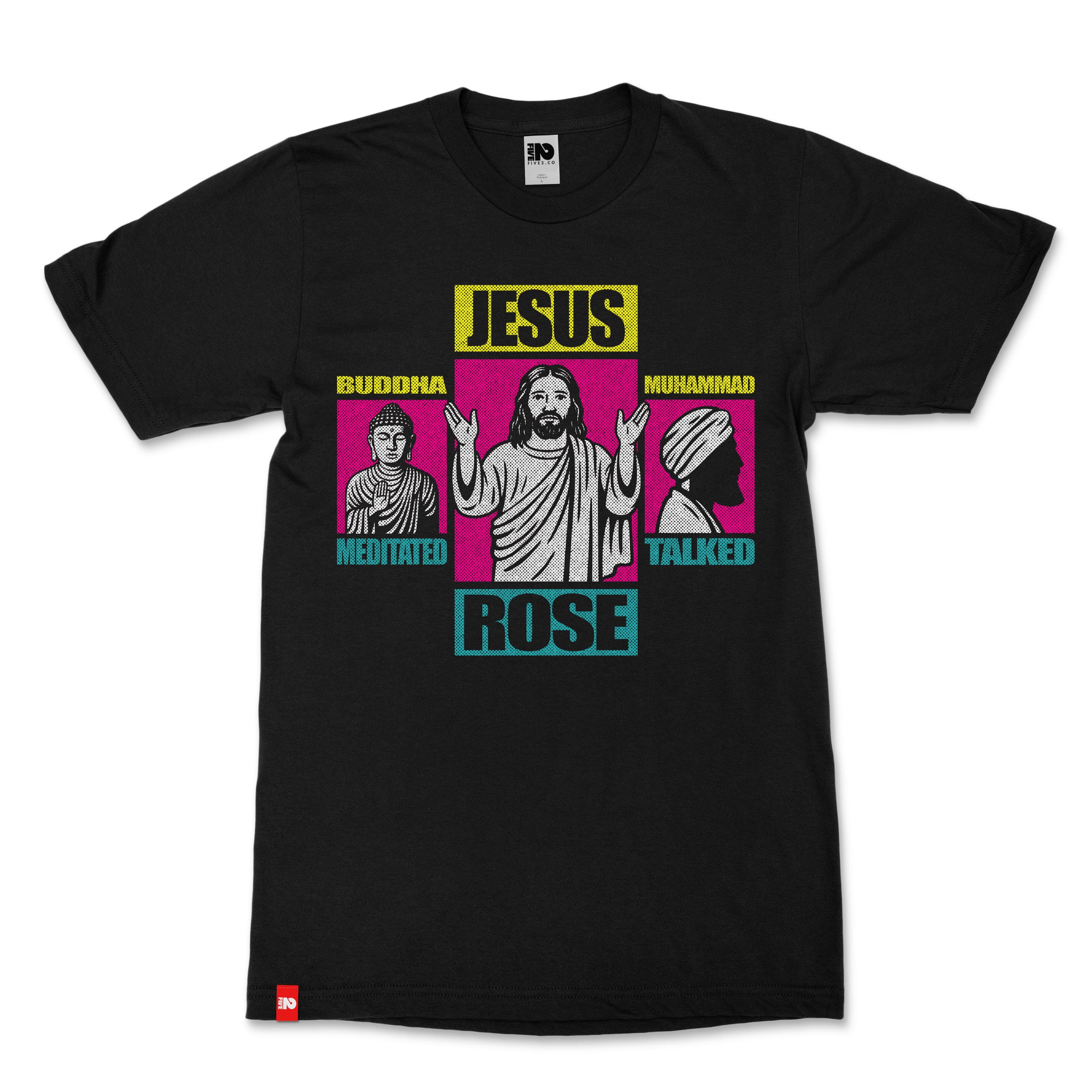Jesus Rose Christian T-Shirt - Christian Apparel by FIVE2