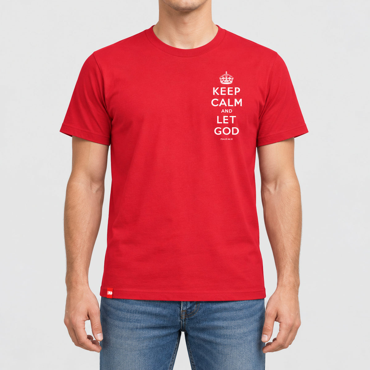 Keep Calm and Let God Tee - Christian Apparel by FIVE2