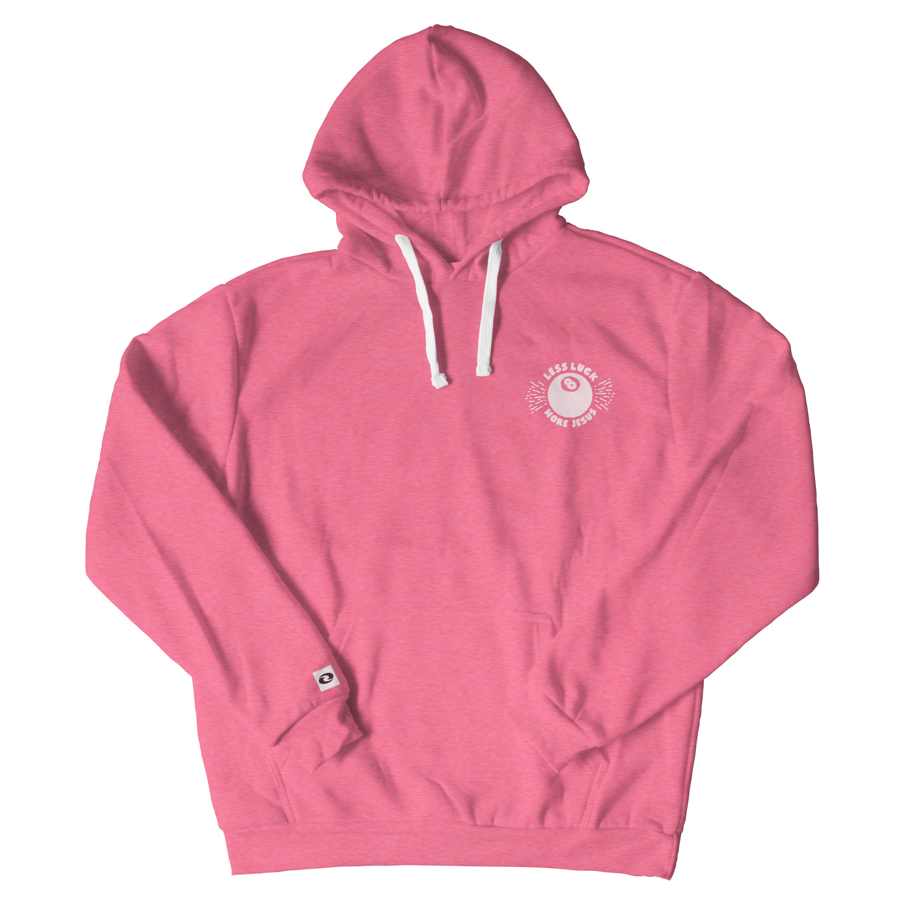 Less Luck More Jesus Christian Hoodie - Christian Apparel by FIVE2