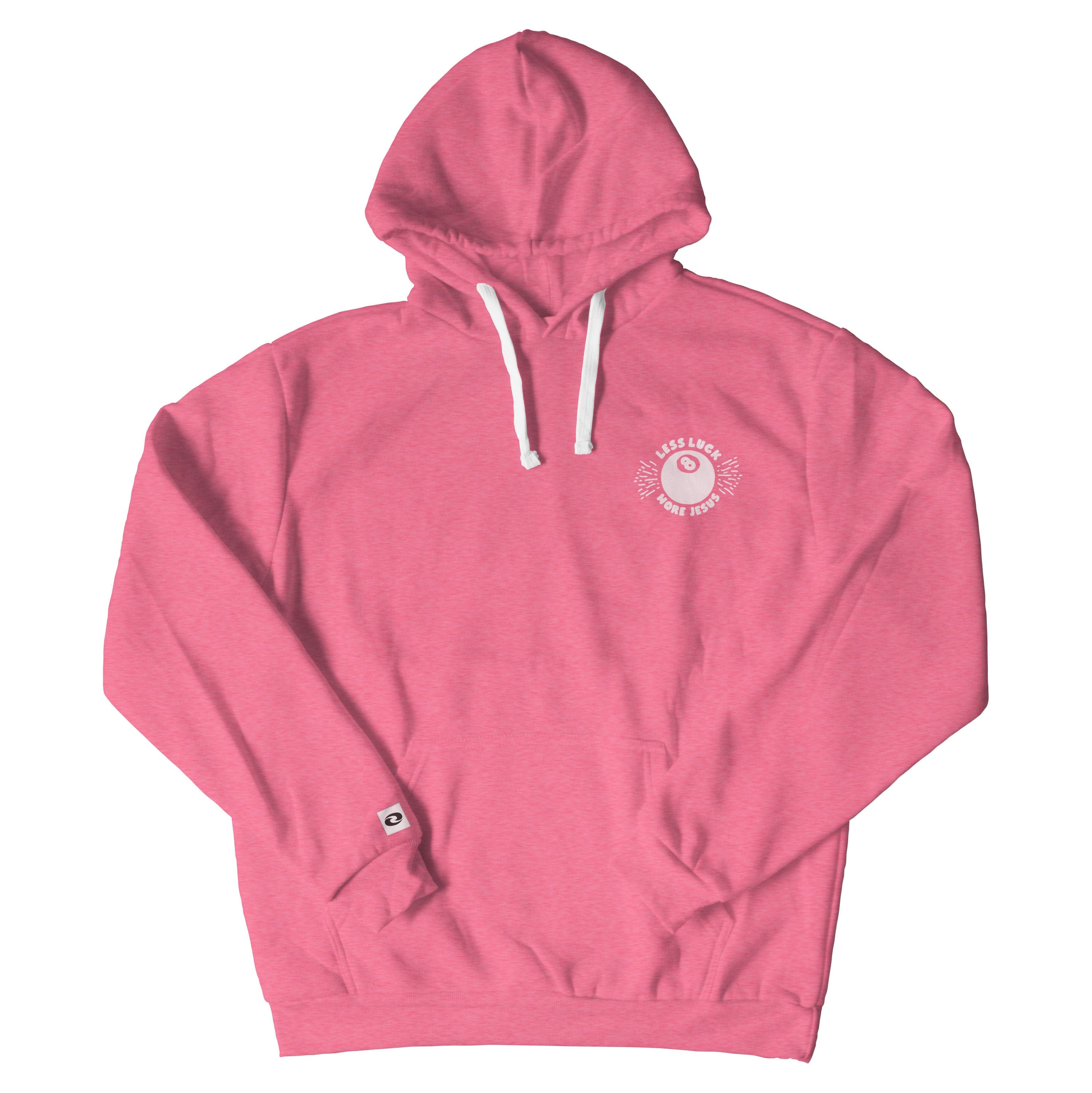 Less Luck More Jesus Christian Hoodie - Christian Apparel by FIVE2