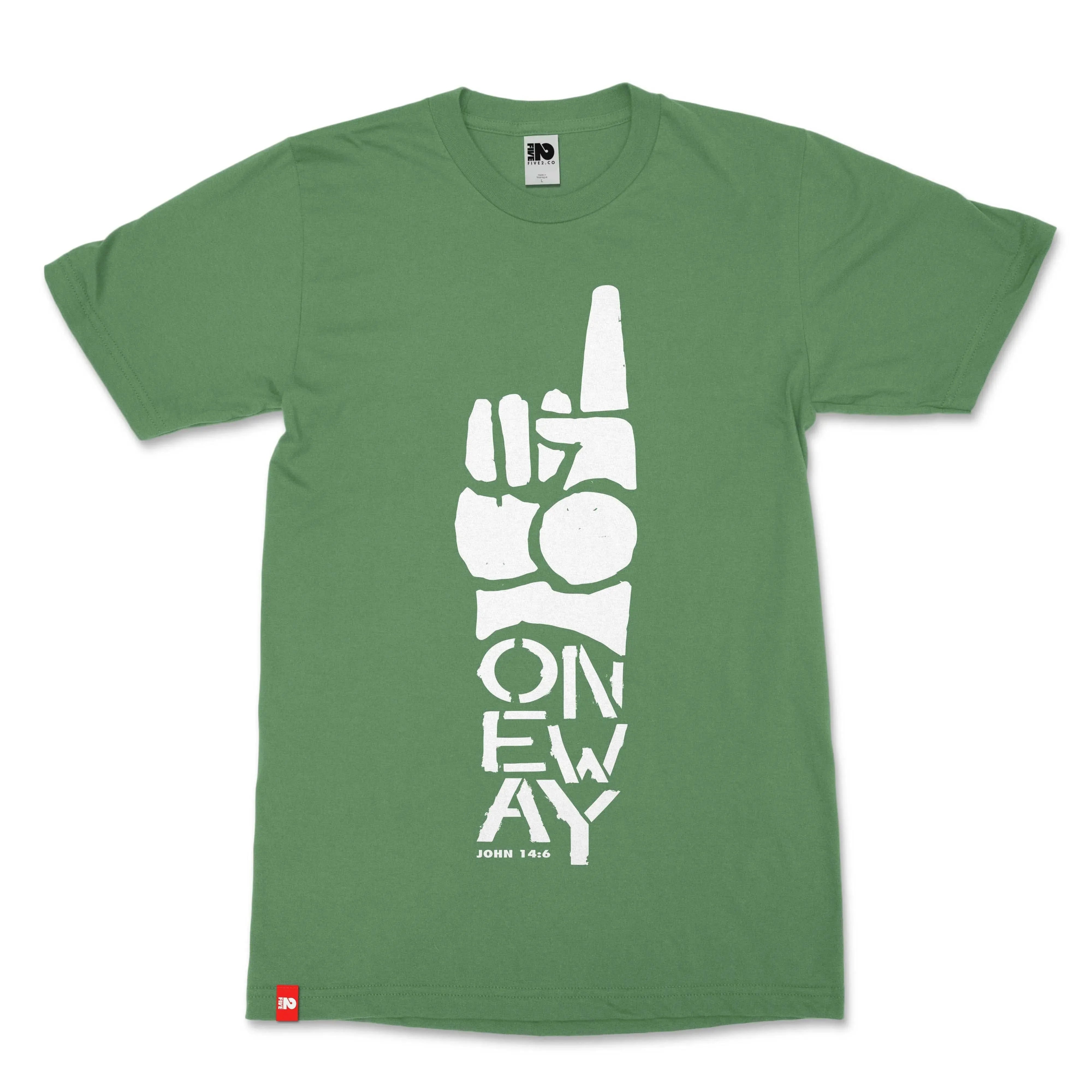 One Way Unisex Christian T-shirt - Christian Apparel by FIVE2