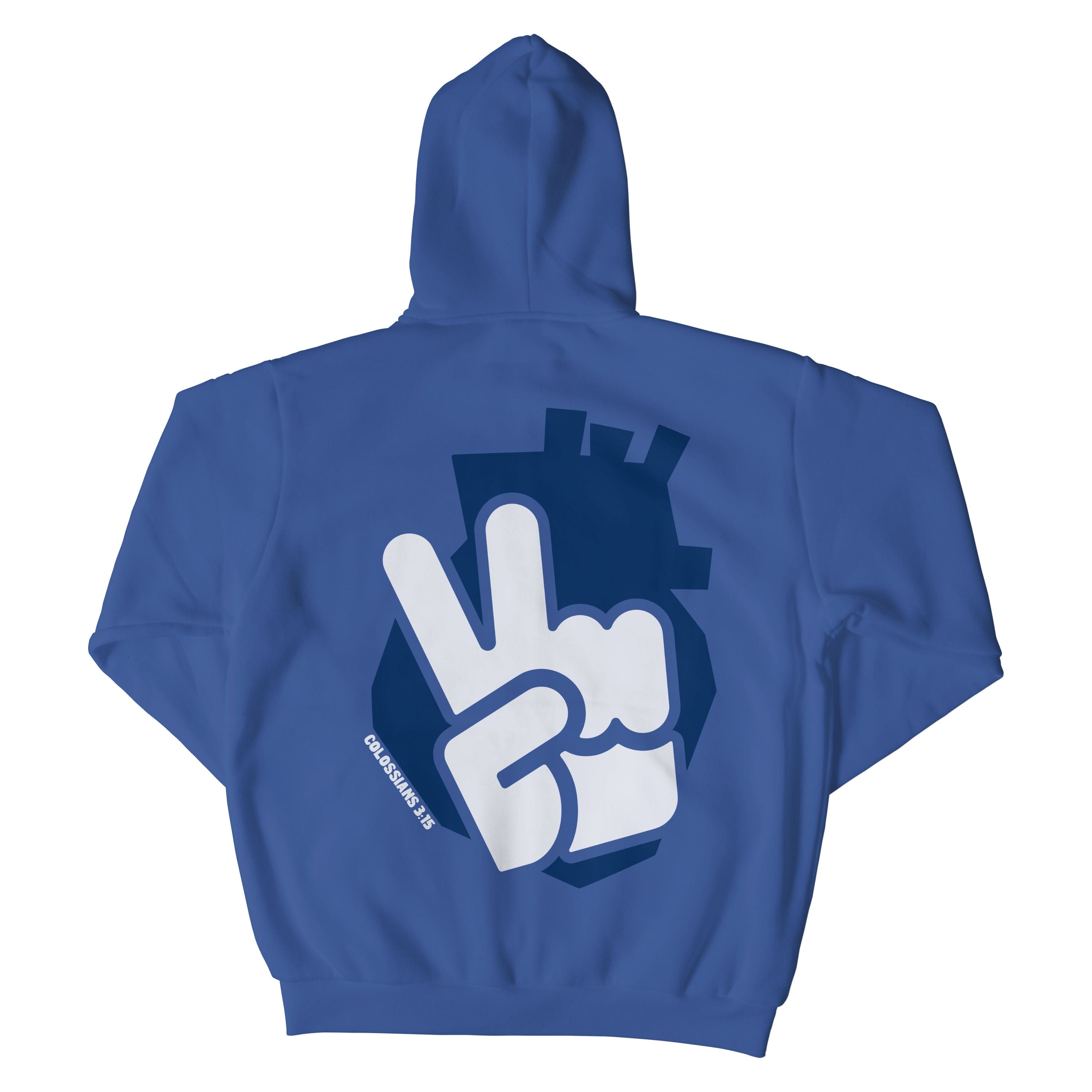 Peace Heart Christian Pullover Hoodie - Christian Apparel by FIVE2