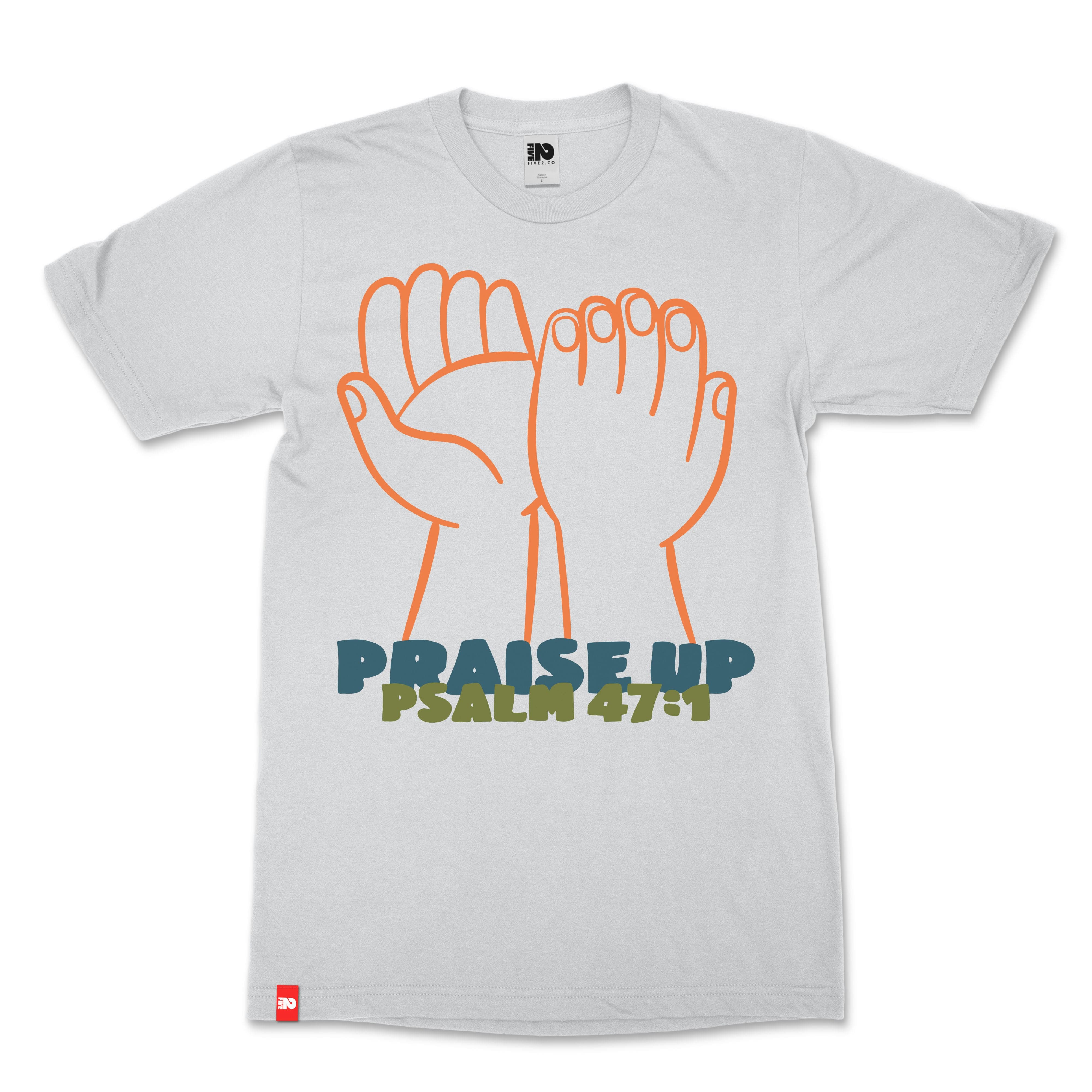Praise Hands Christian T-Shirt - Christian Apparel by FIVE2