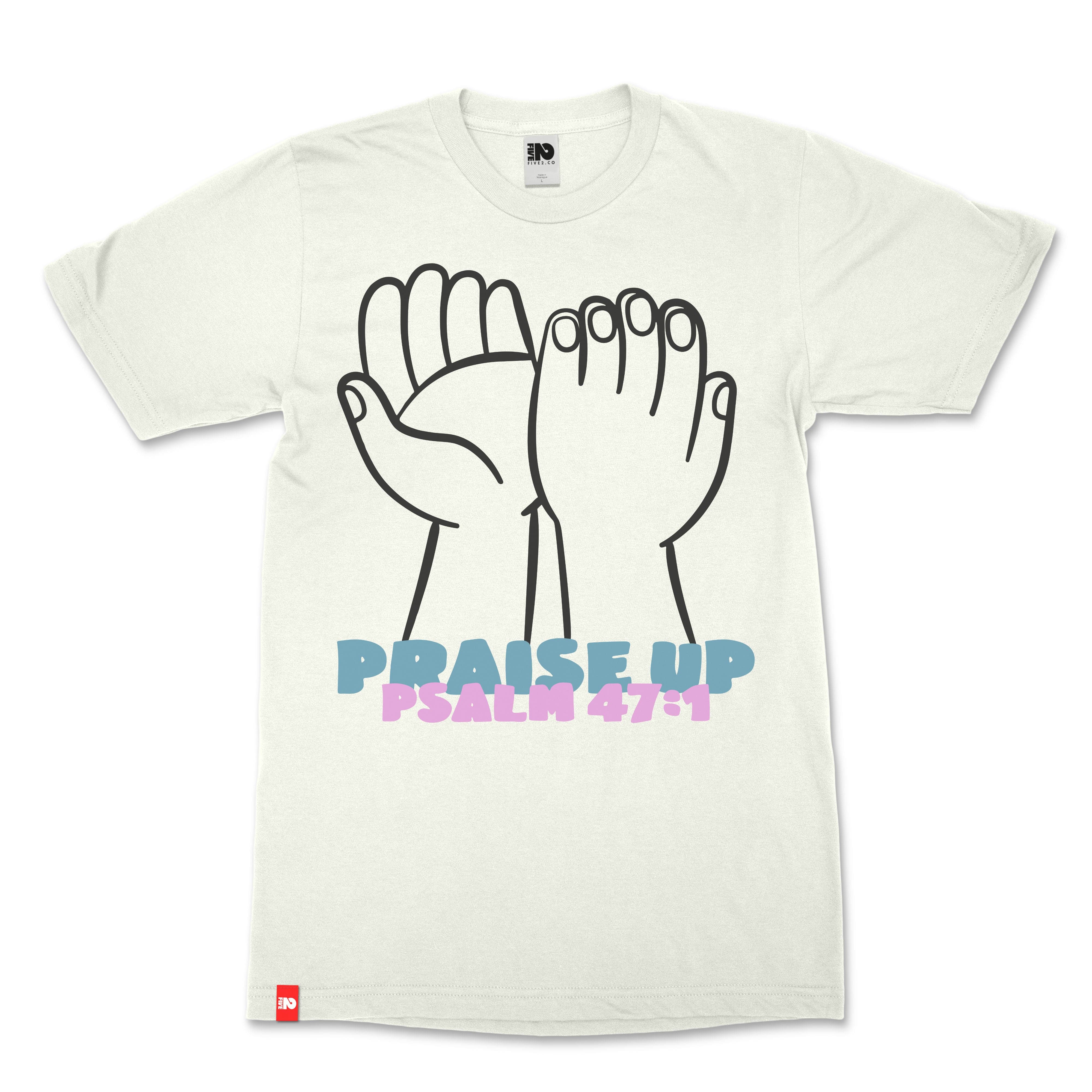 Praise Hands Christian T-Shirt - Christian Apparel by FIVE2