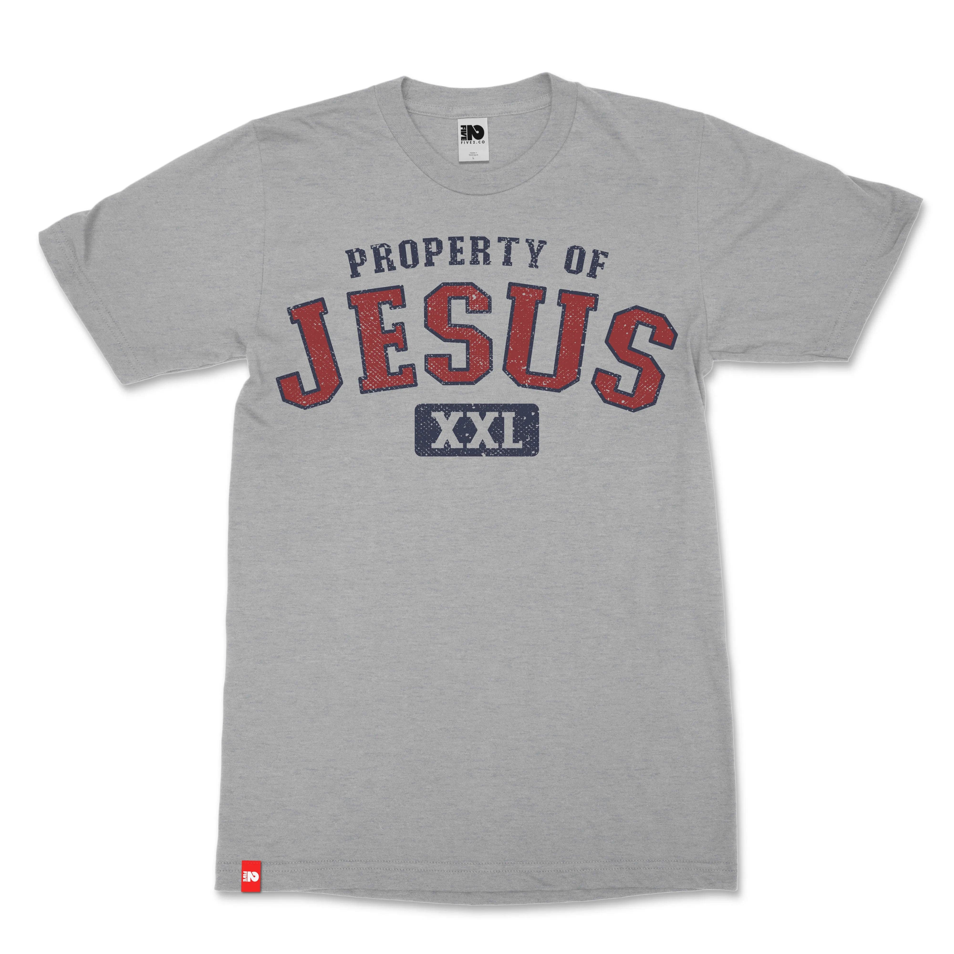 Property of Jesus Tee image 1 of 2, faith-led FIVE2 apparel