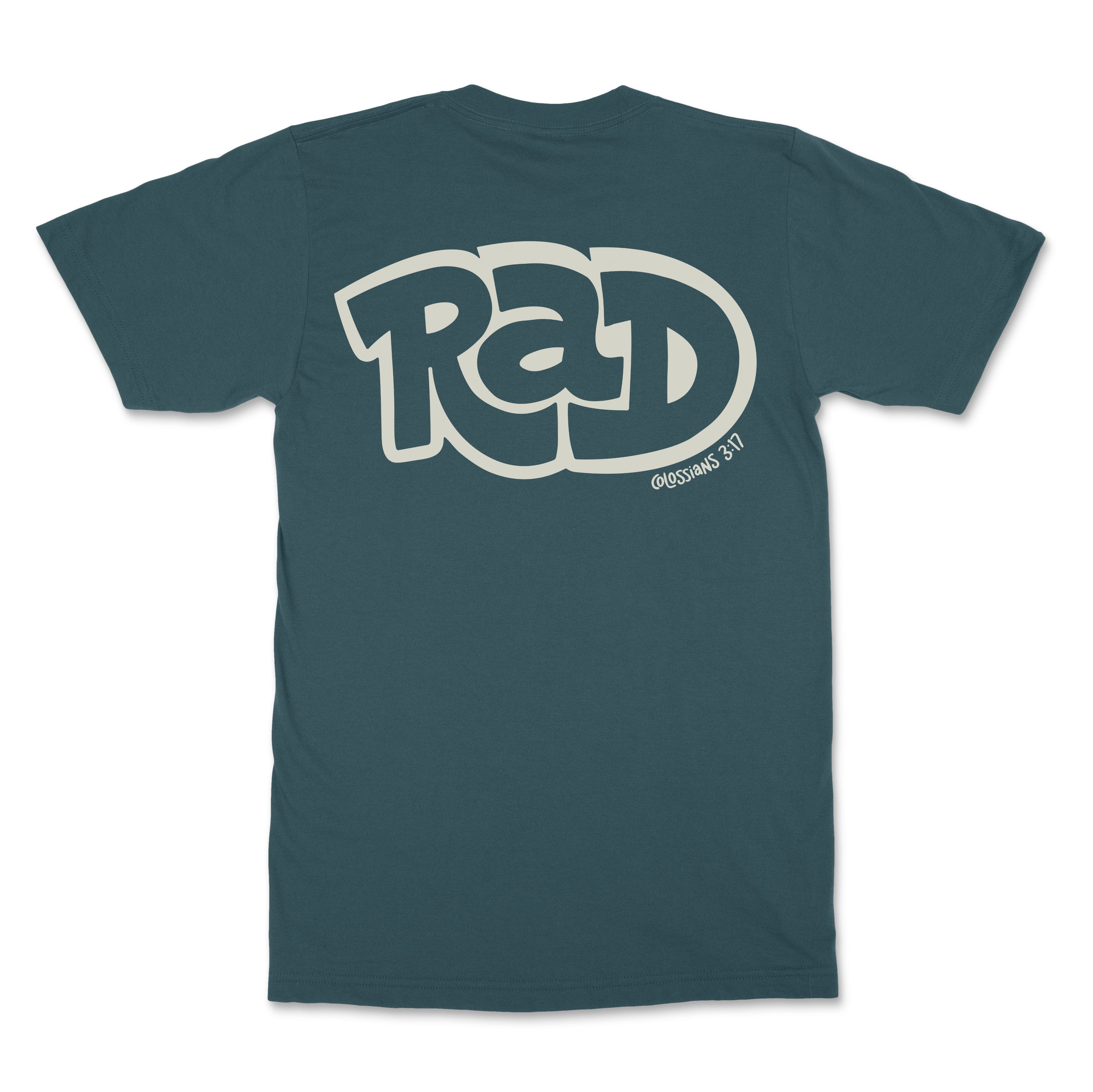 Repping All Day "RAD" Tee image 1 of 22, scripture-inspired Colossians 3:17 product view