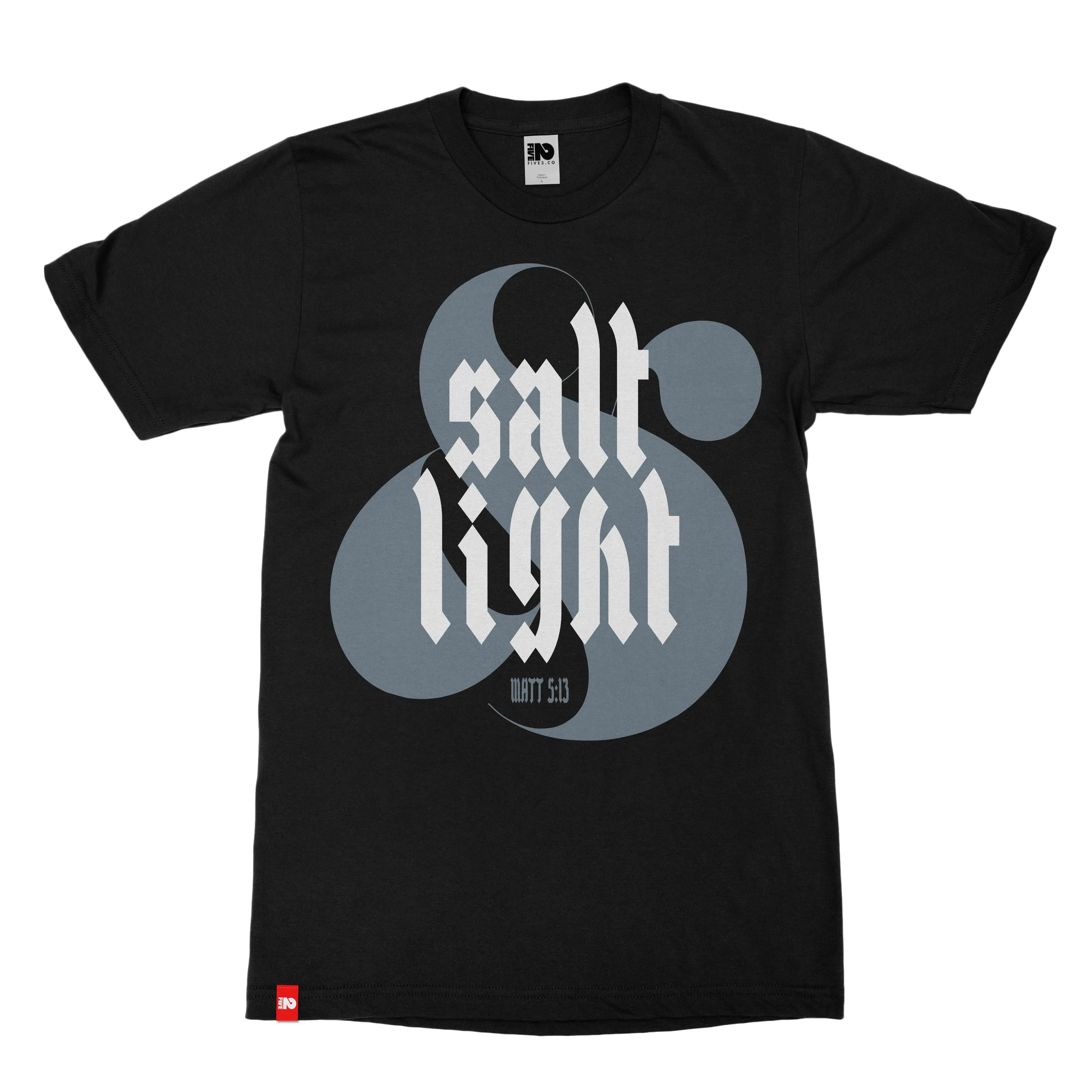 Salt and Light Christian T-shirt - Christian Apparel by FIVE2