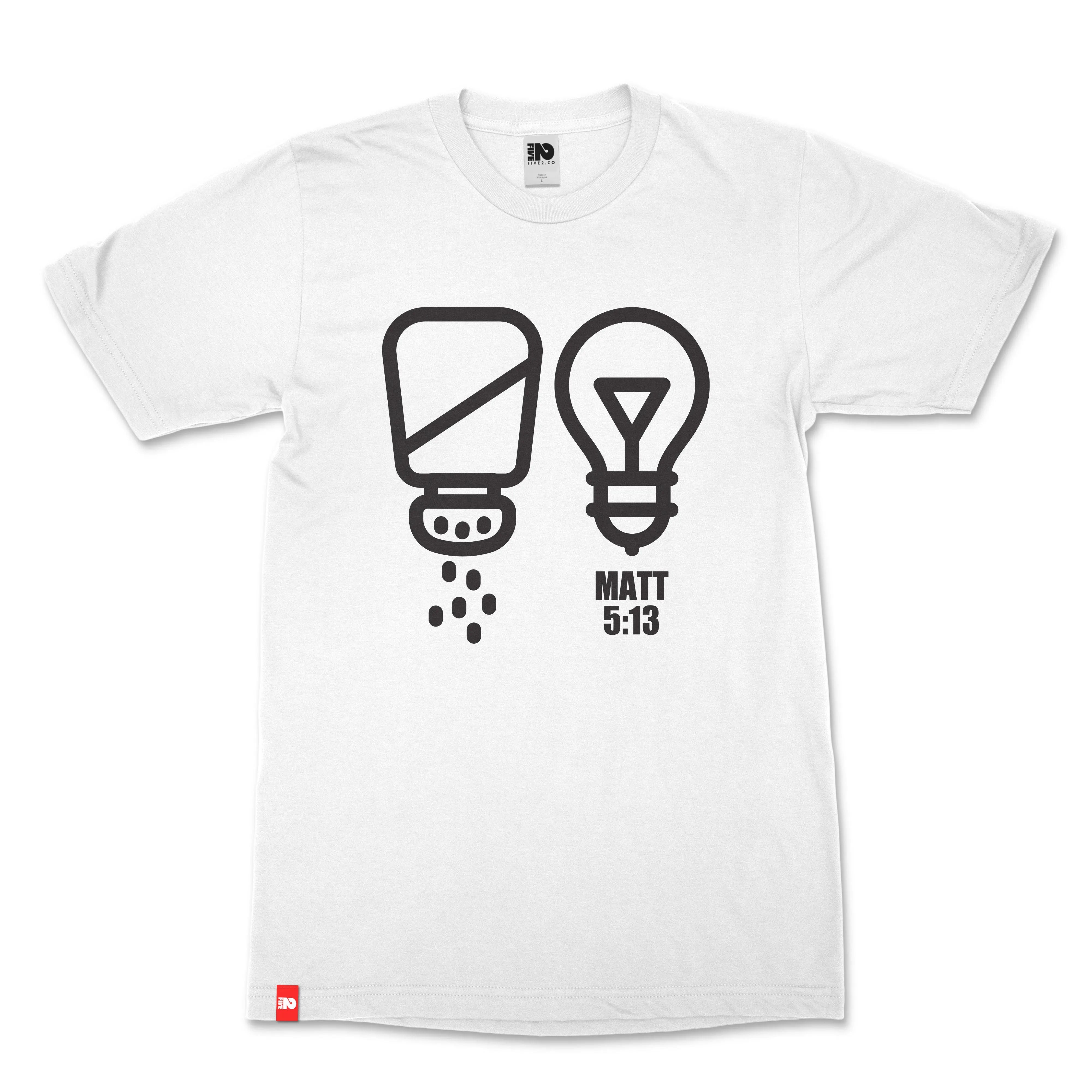 Salt and Light Icon Christian T-shirt - Christian Apparel by FIVE2