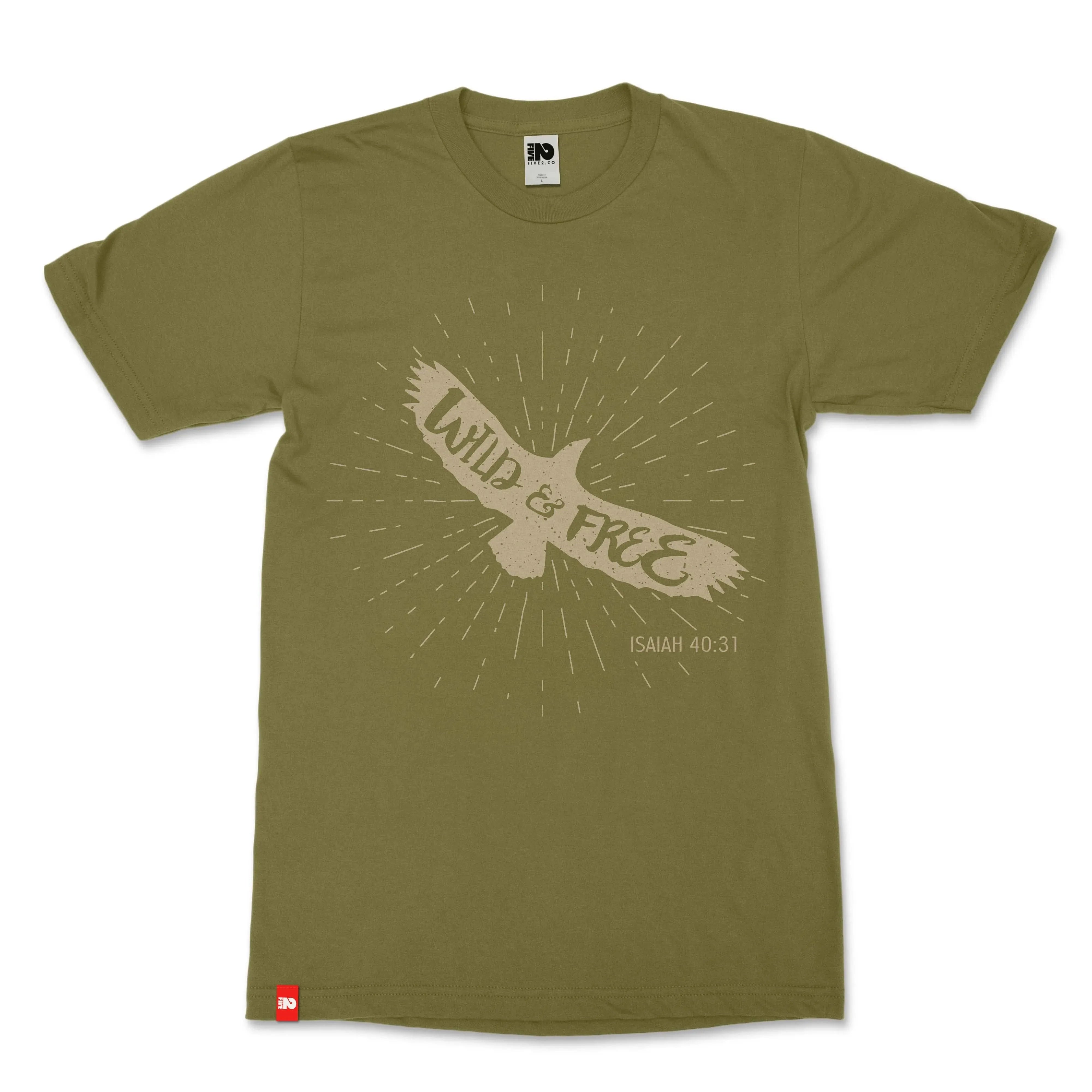 Soar Like Eagles Christian T-shirt - Christian Apparel by FIVE2