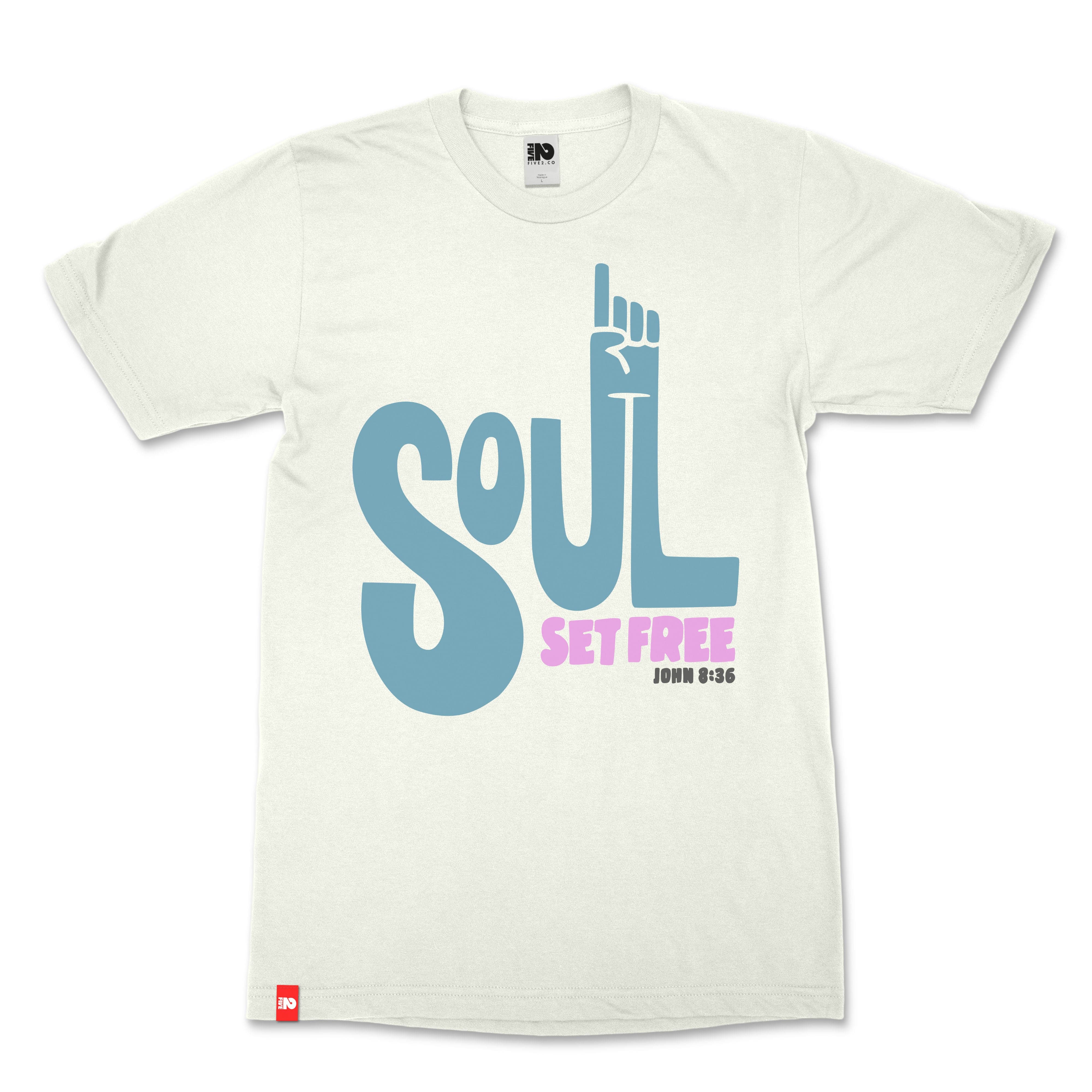 Soul Set Free Christian T-Shirt - Christian Apparel by FIVE2