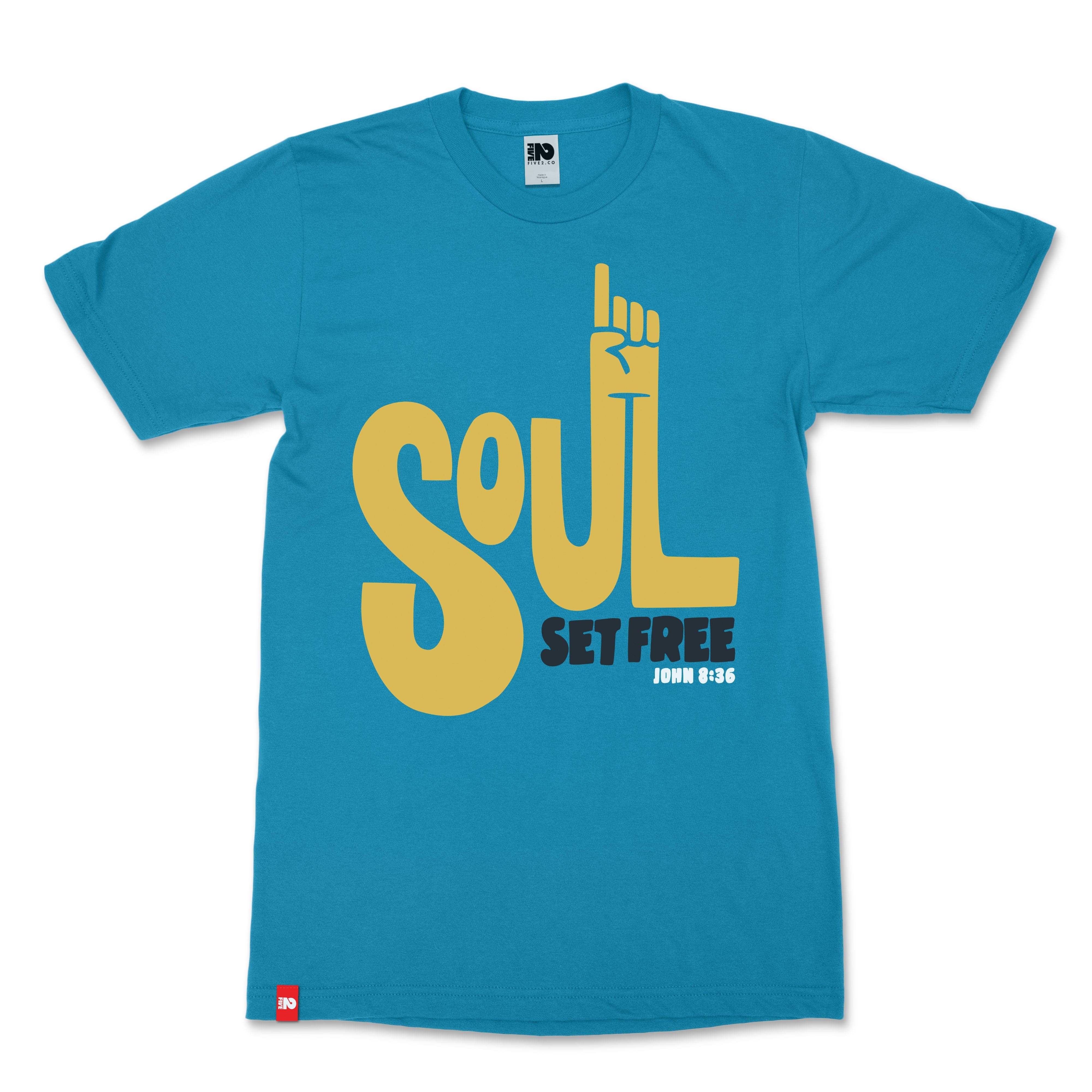 Soul Set Free Christian T-Shirt - Christian Apparel by FIVE2