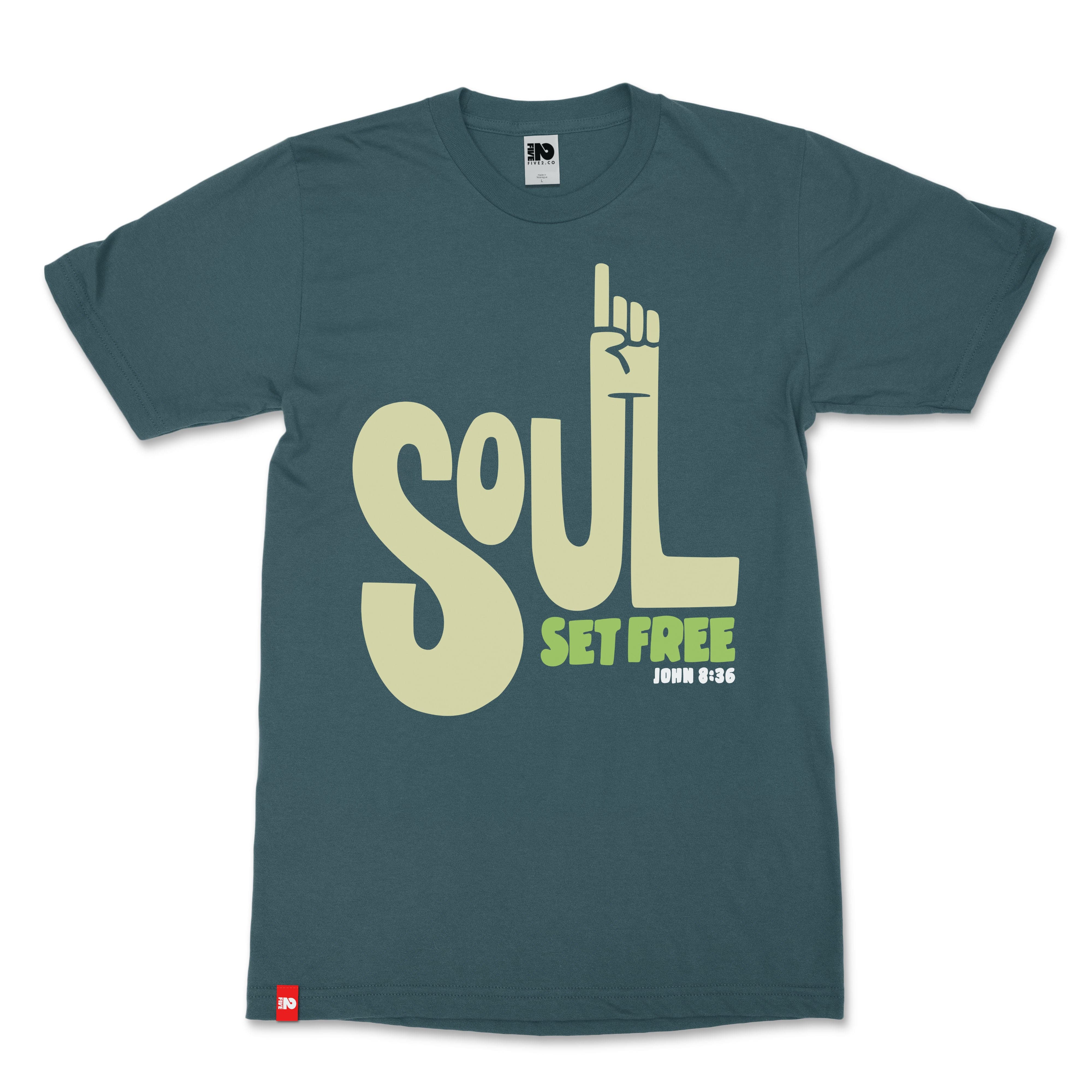 Soul Set Free Christian T-Shirt - Christian Apparel by FIVE2