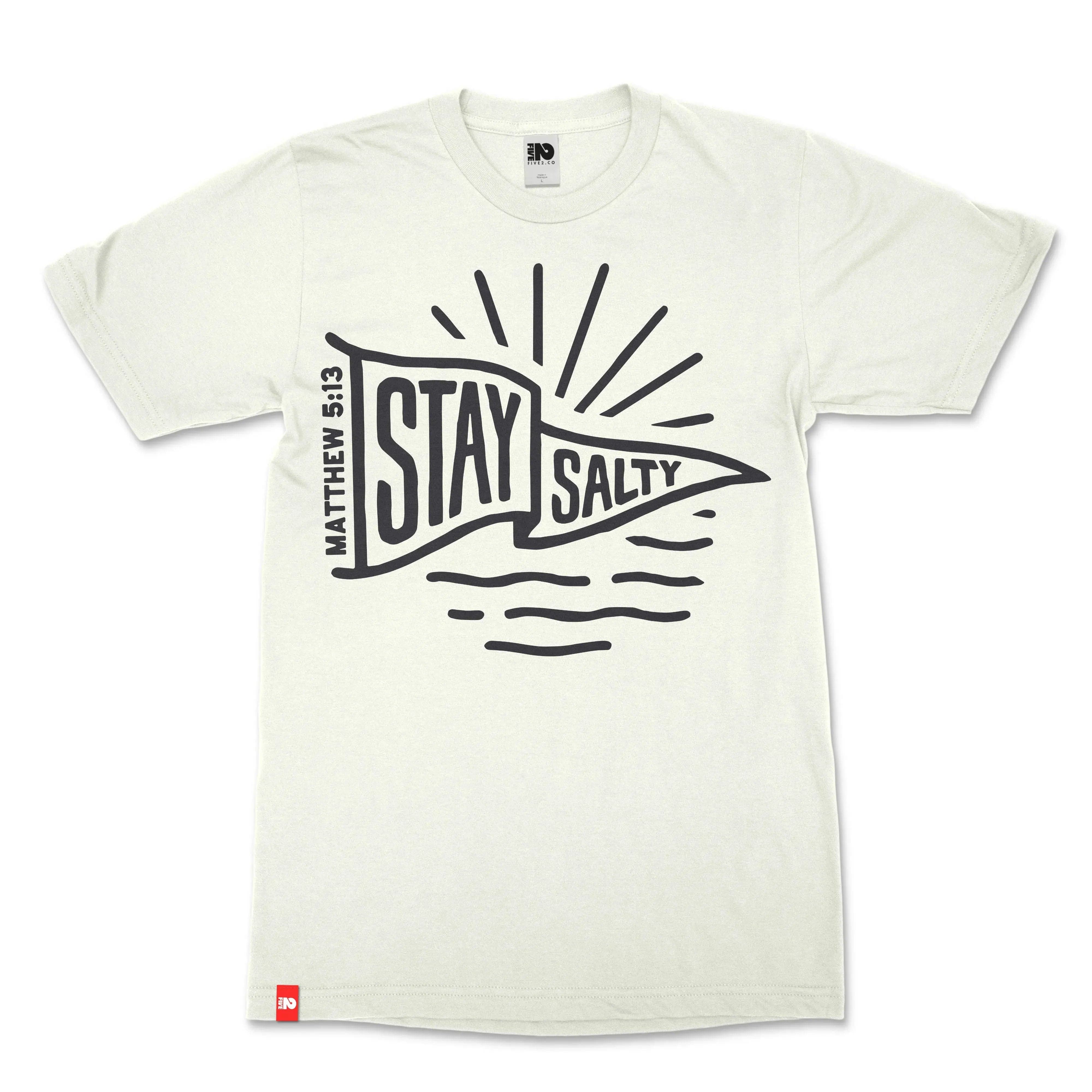 Stay Salty Christian T-shirt - Christian Apparel by FIVE2