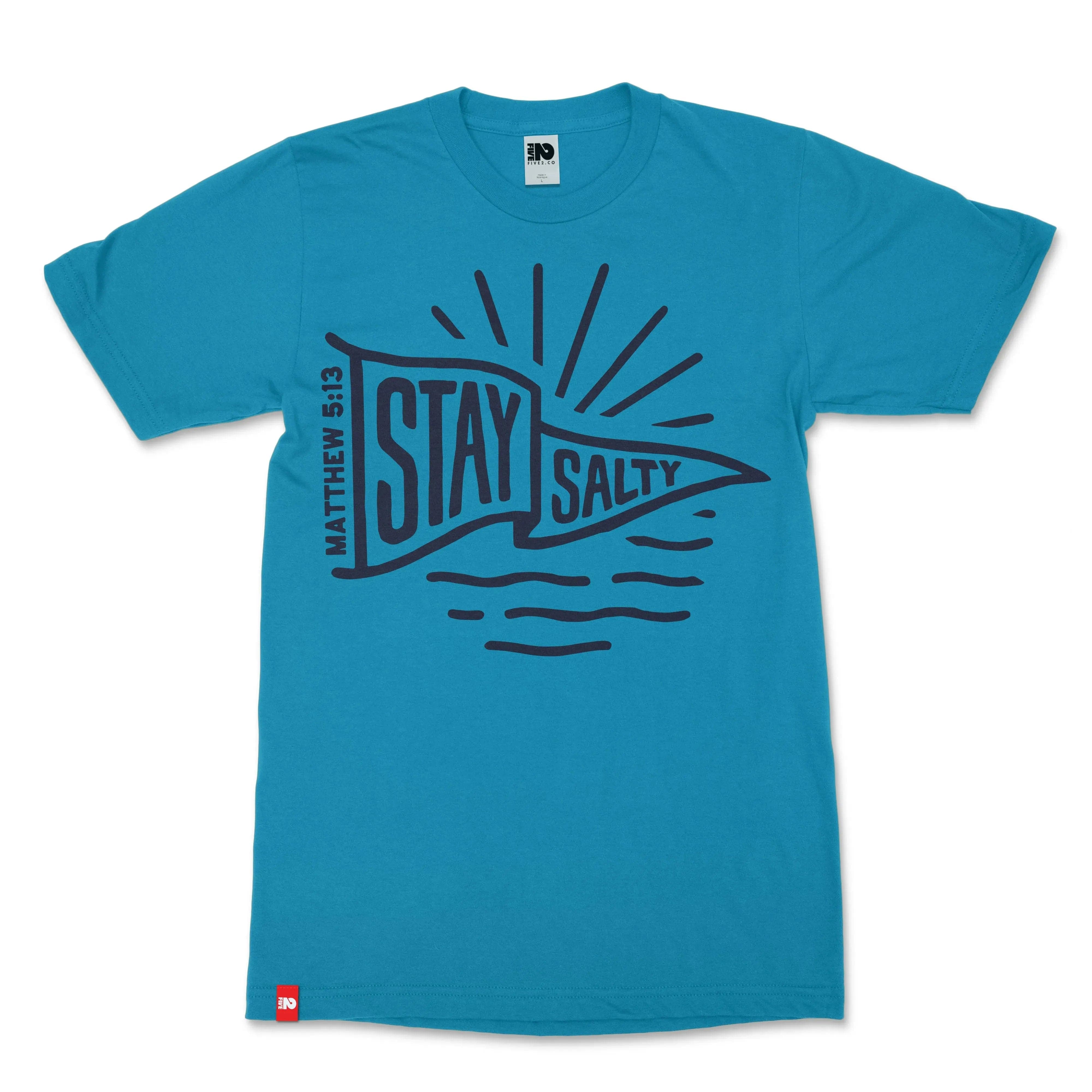 Stay Salty Christian T-shirt - Christian Apparel by FIVE2