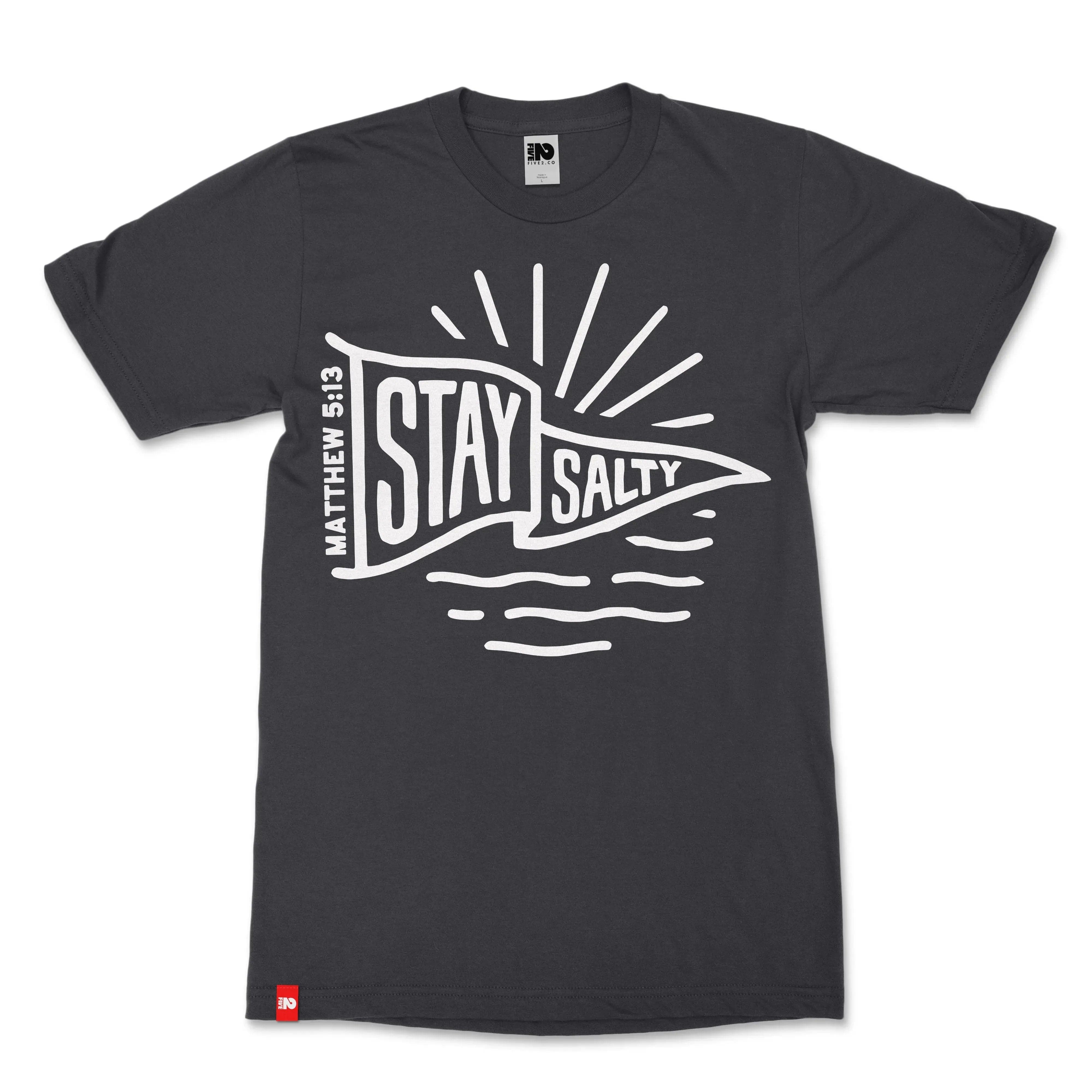 Stay Salty Christian T-shirt - Christian Apparel by FIVE2