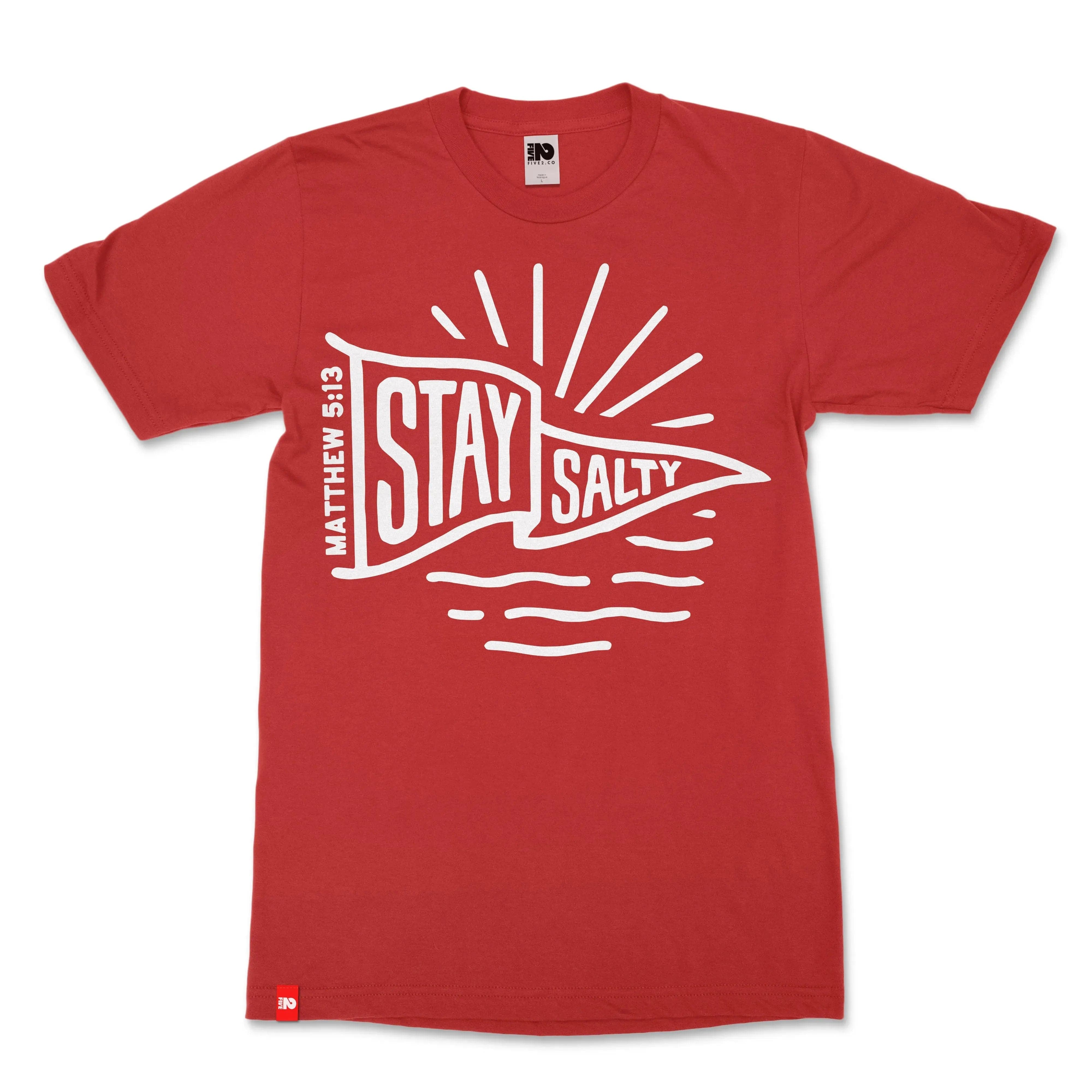 Stay Salty Christian T-shirt - Christian Apparel by FIVE2