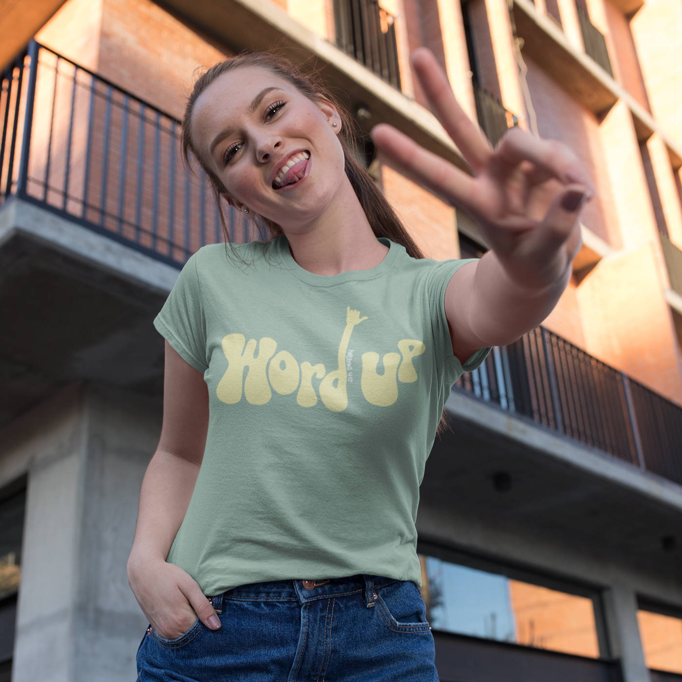Word Up Christian T-Shirt - Christian Apparel by FIVE2