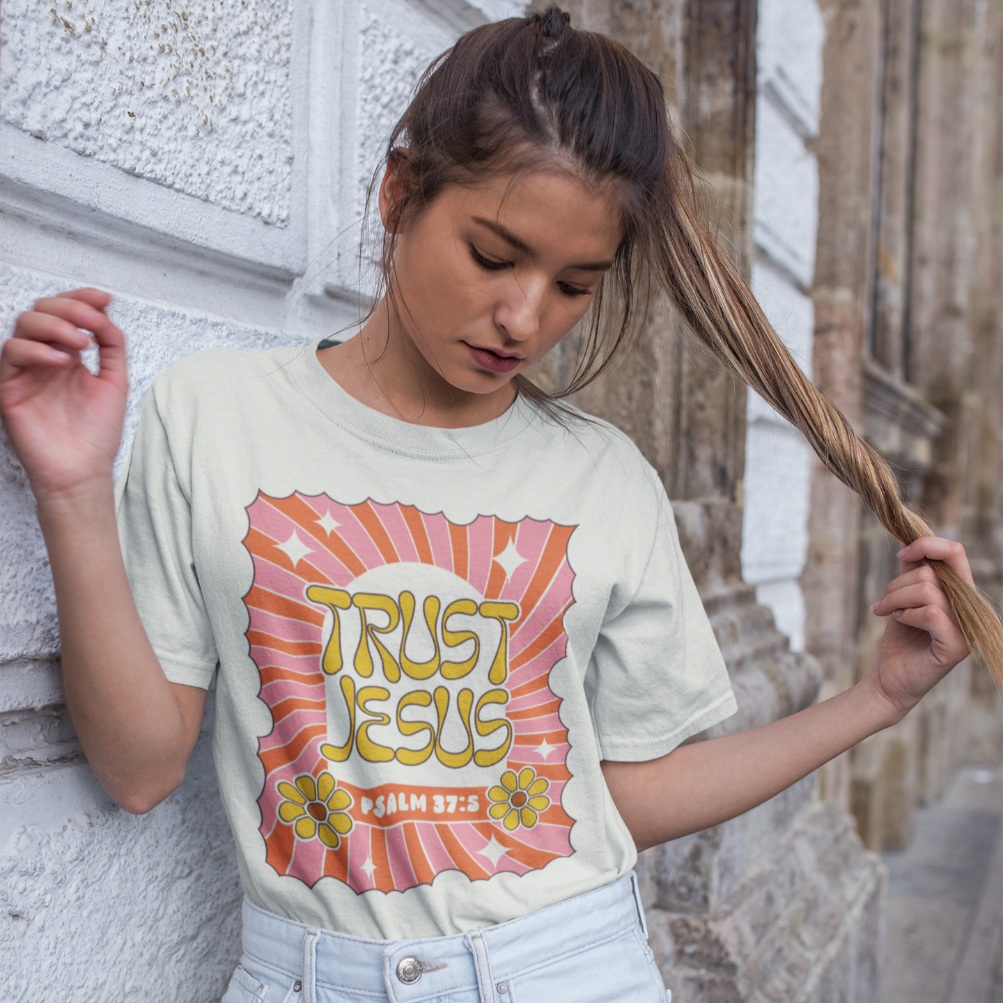 Trust Jesus Christian T-shirt - Christian Apparel by FIVE2