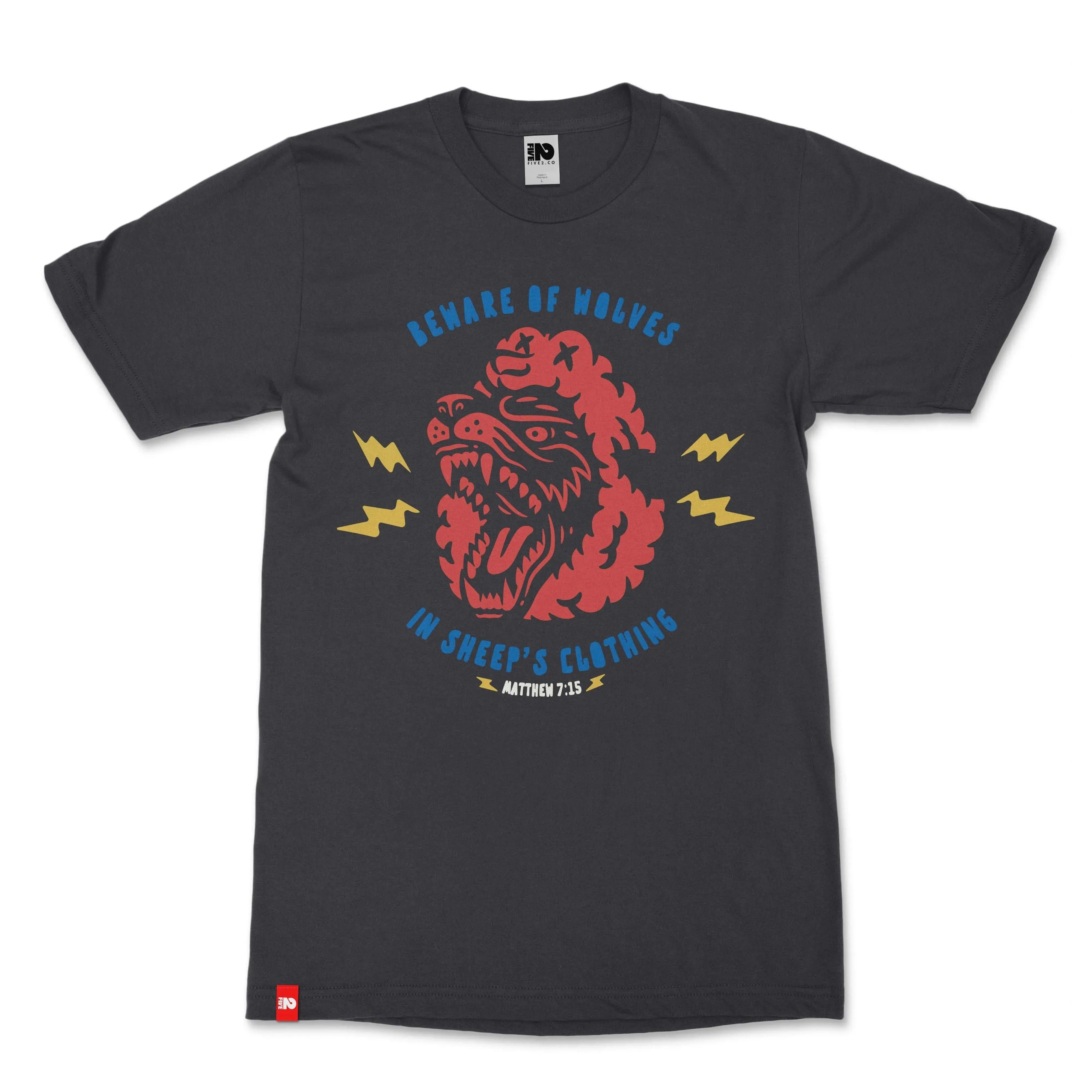 Wolf in Sheeps Clothing Christian T-shirt | FIVE2 | Christian Apparel & Streetwear