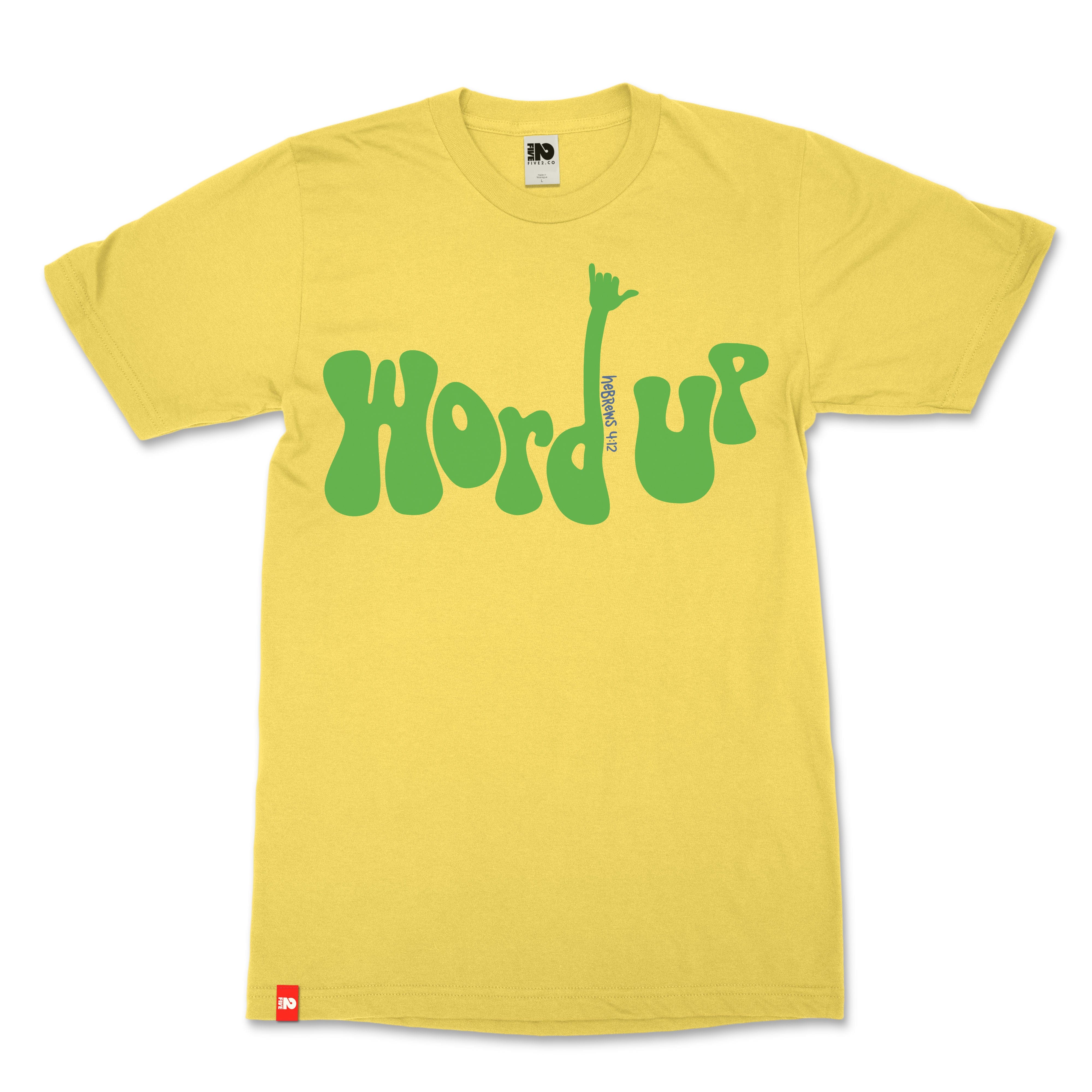 Word Up Christian T-Shirt - Christian Apparel by FIVE2