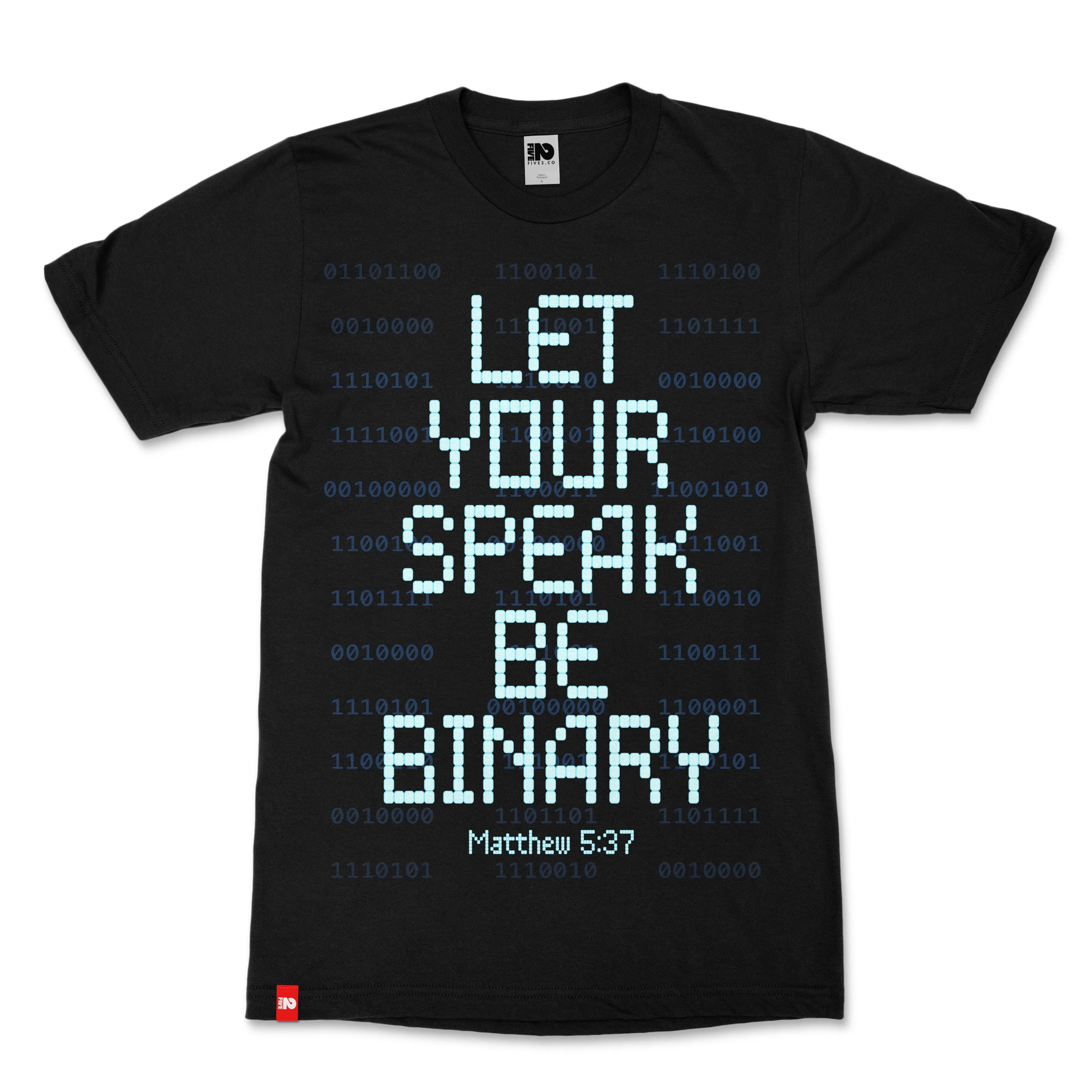 Binary Speak Christian T-shirt - Christian Apparel by FIVE2
