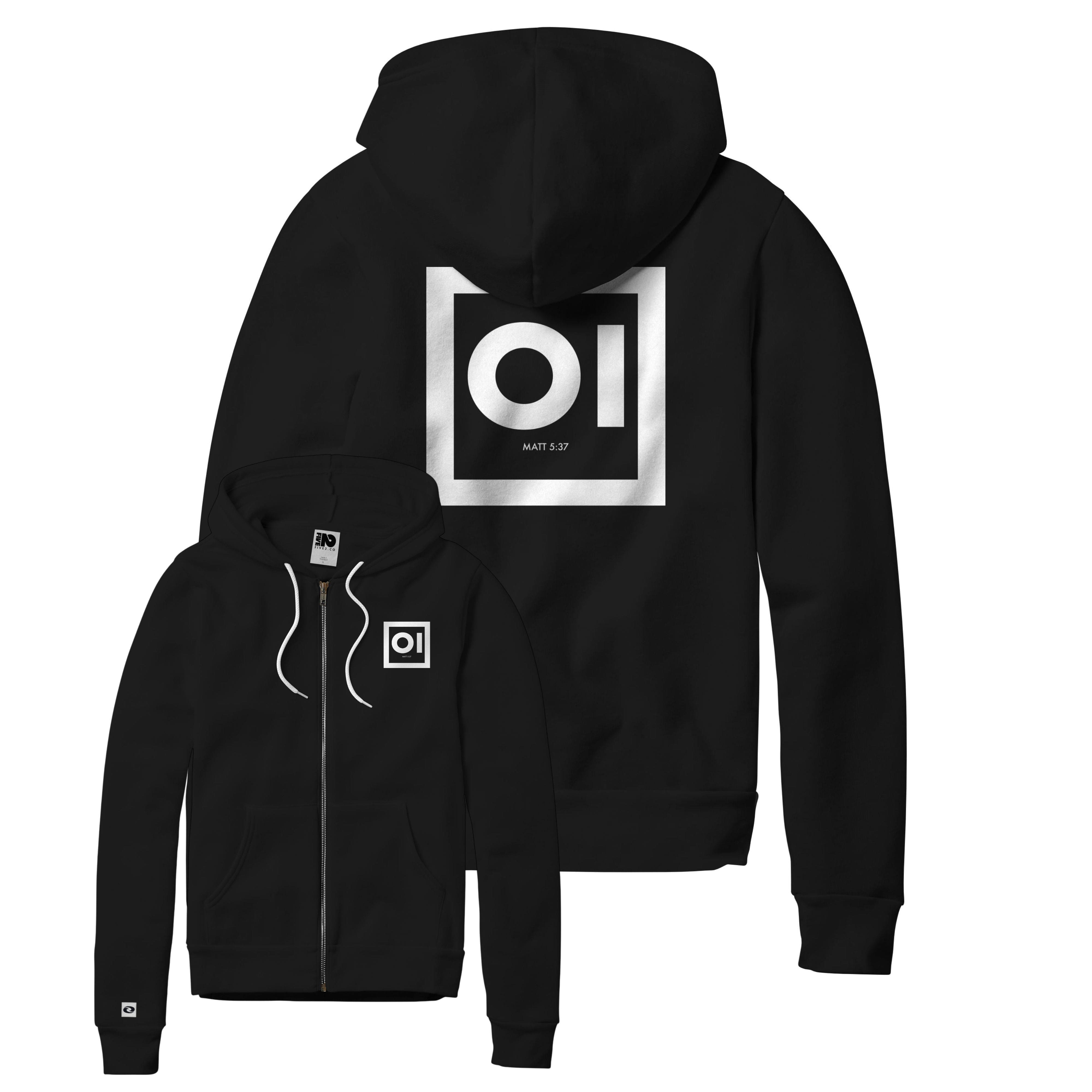 Yes & No Zip-up Hoodie - Christian Apparel by FIVE2