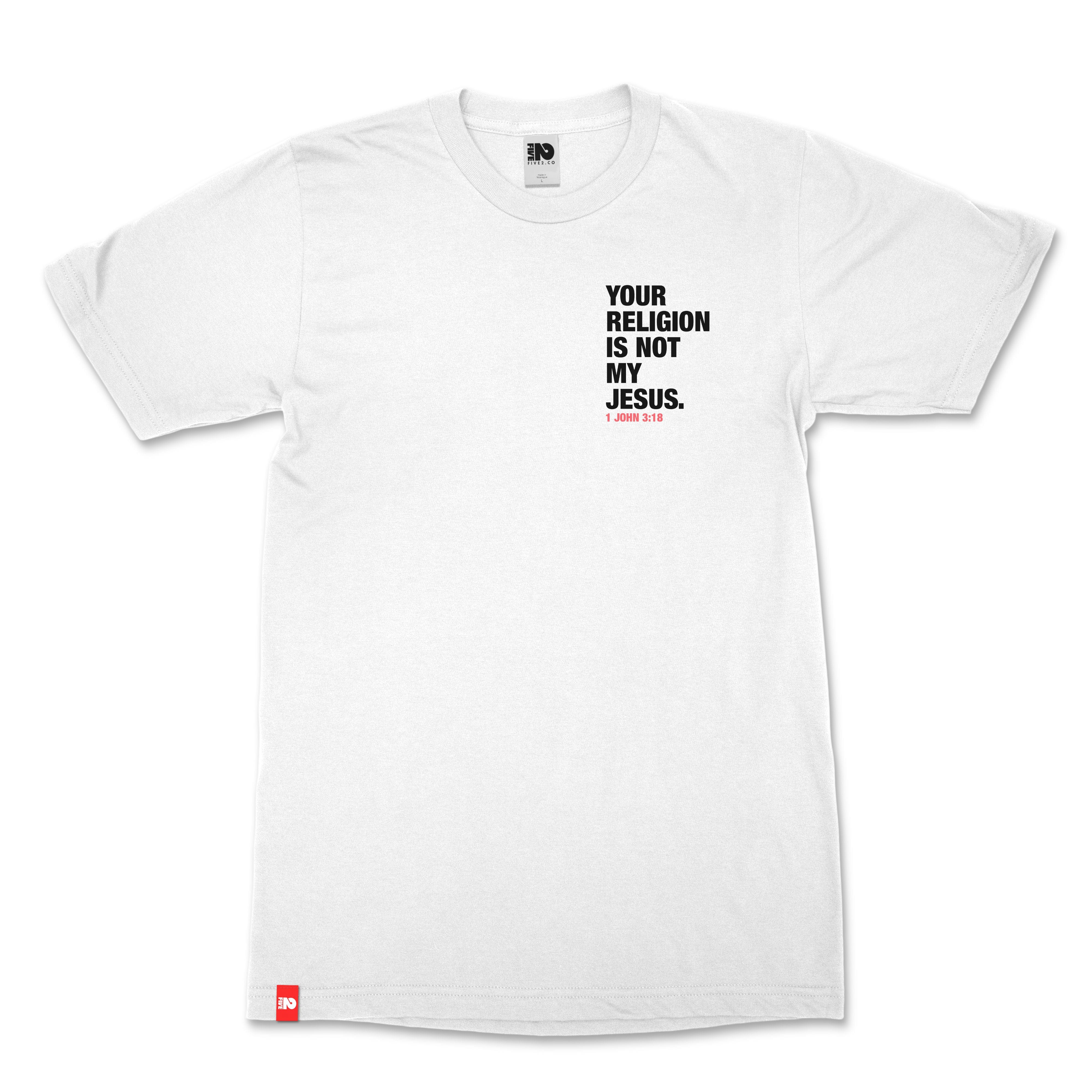 Your Religion Christian T-Shirt | Bold Faith Apparel - Christian Apparel by FIVE2