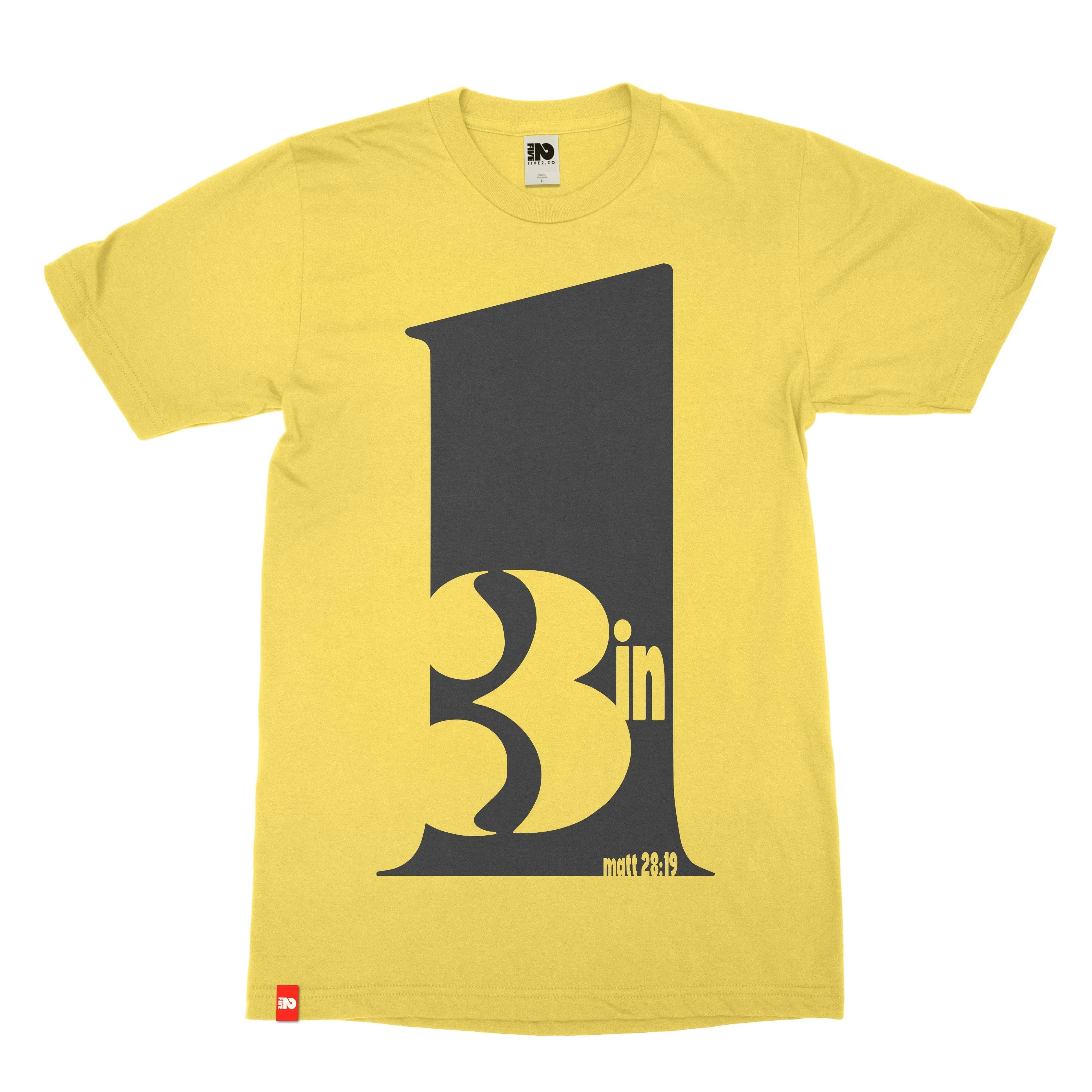 3 in 1 Trinity Christian T-shirt  - Christian Apparel by FIVE2